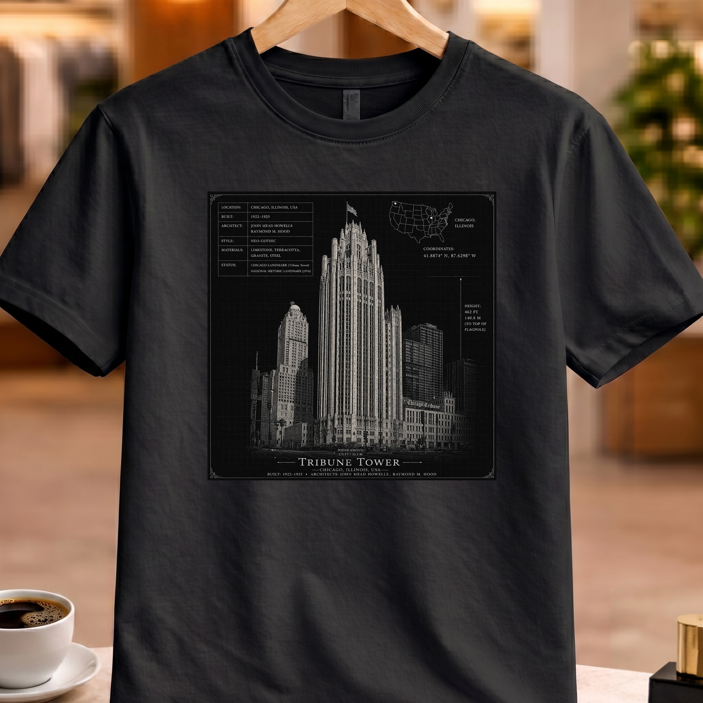 HERITAGE ARCHITECTURE TRIBUNE TOWER TEE