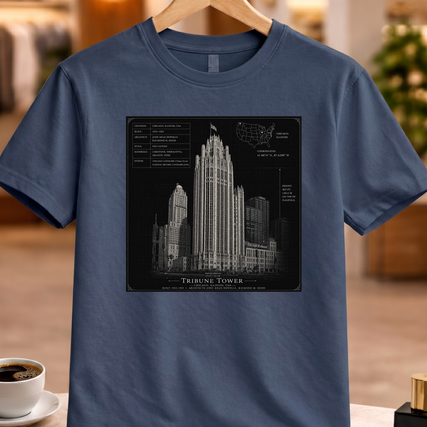 HERITAGE ARCHITECTURE TRIBUNE TOWER TEE