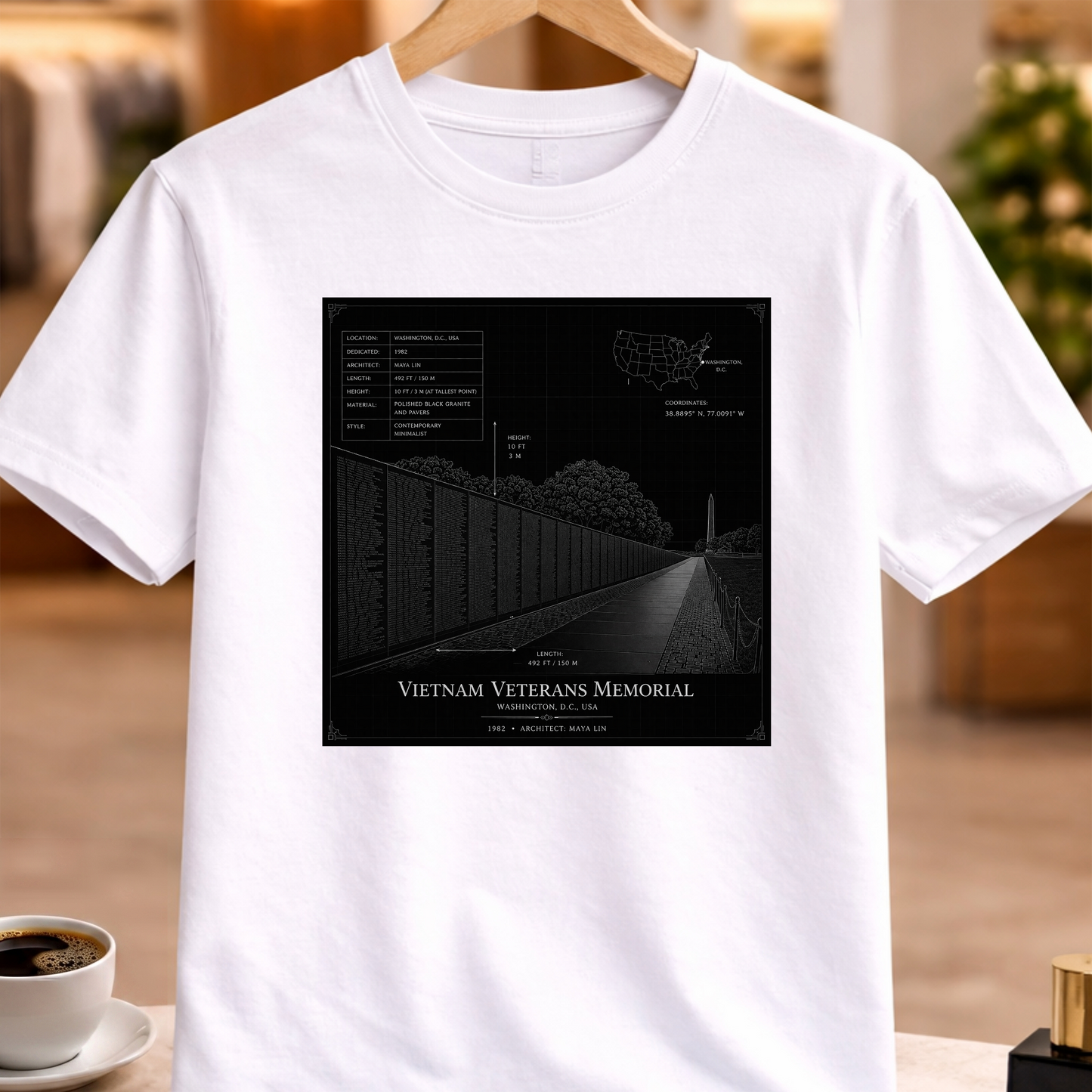 HERITAGE ARCHITECTURE VIETNAM VETERANS MEMORIAL TEE