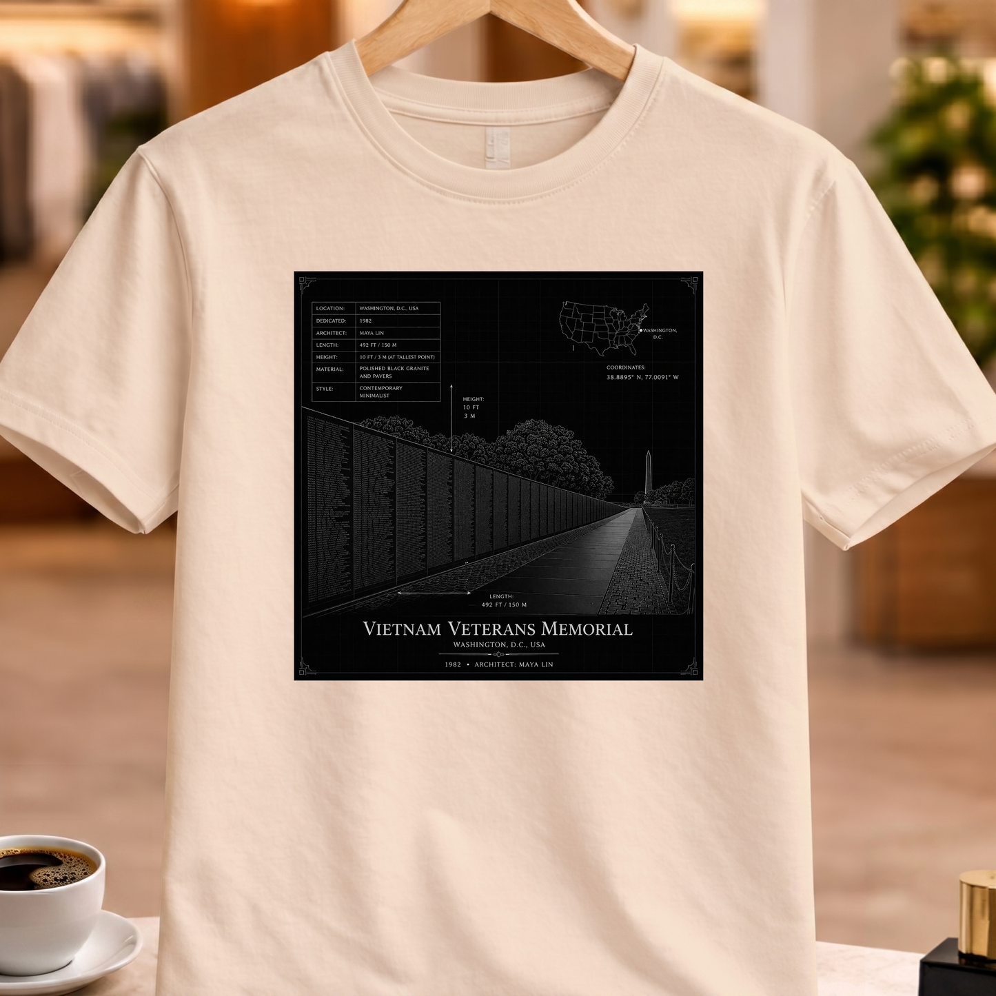 HERITAGE ARCHITECTURE VIETNAM VETERANS MEMORIAL TEE