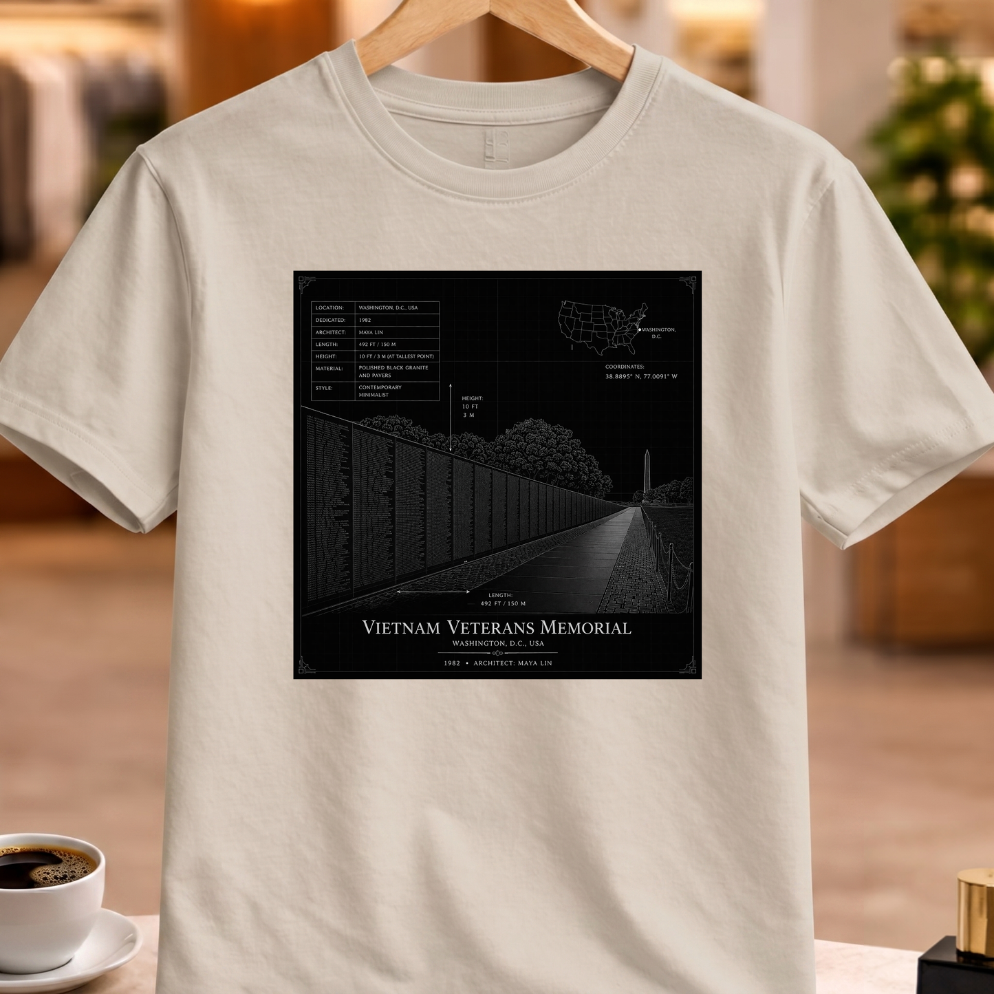 HERITAGE ARCHITECTURE VIETNAM VETERANS MEMORIAL TEE