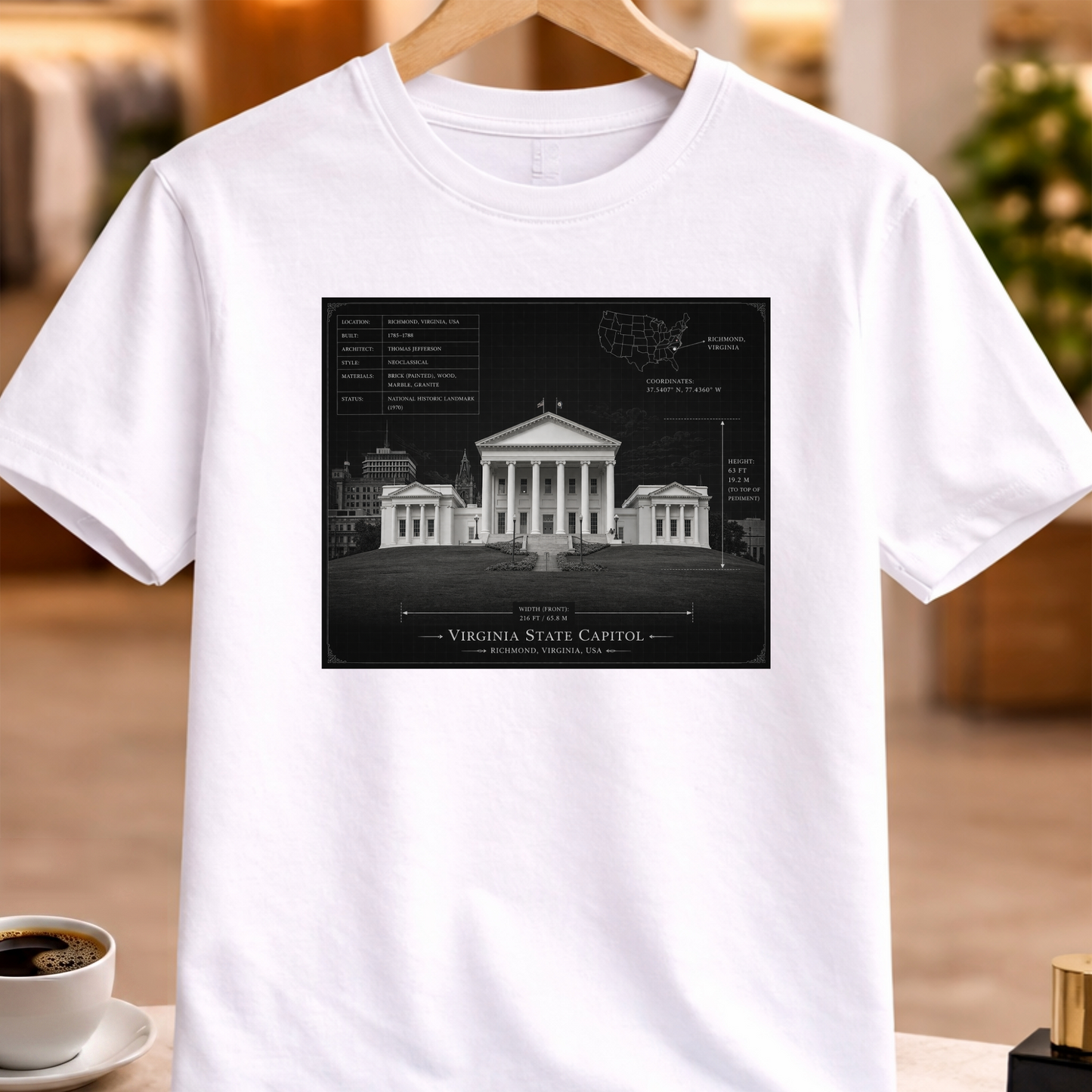 HERITAGE ARCHITECTURE VIRGINIA STATE CAPITOL TEE