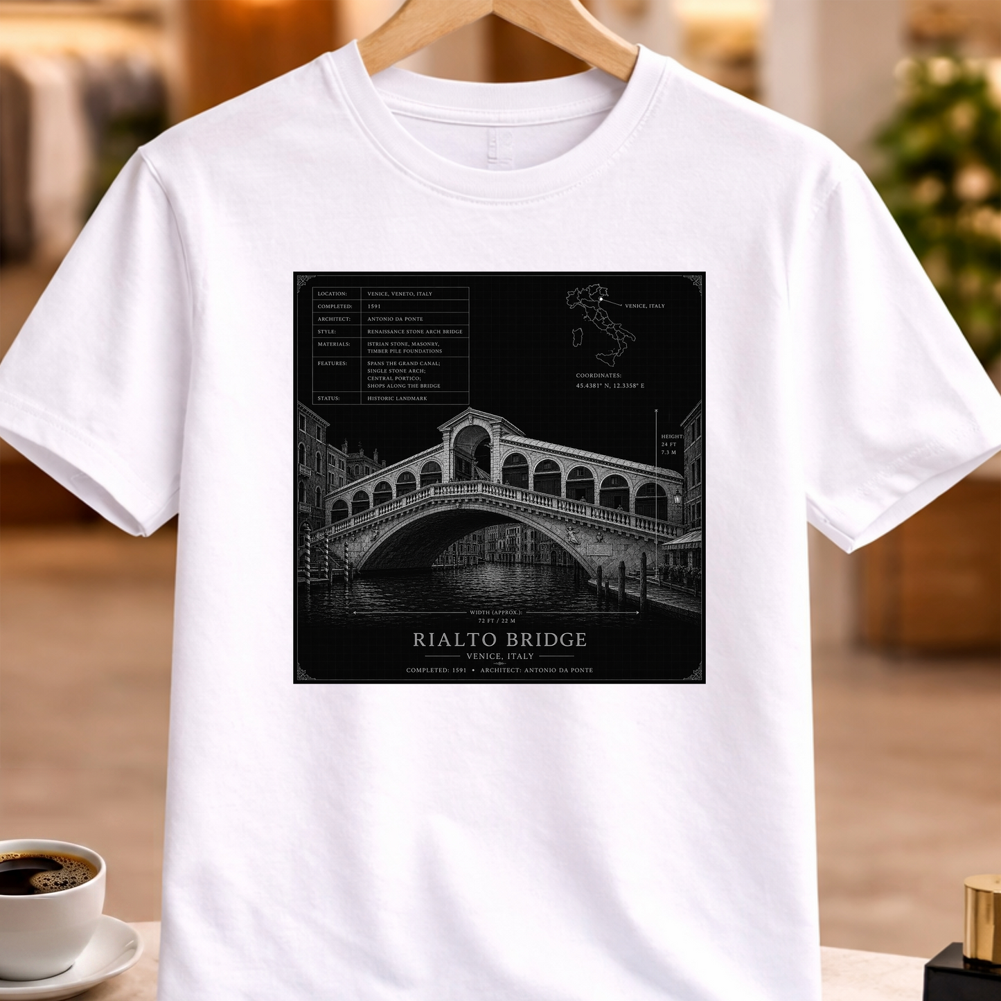 HERITAGE ARCHITECTURE RIALTO BRIDGE TEE