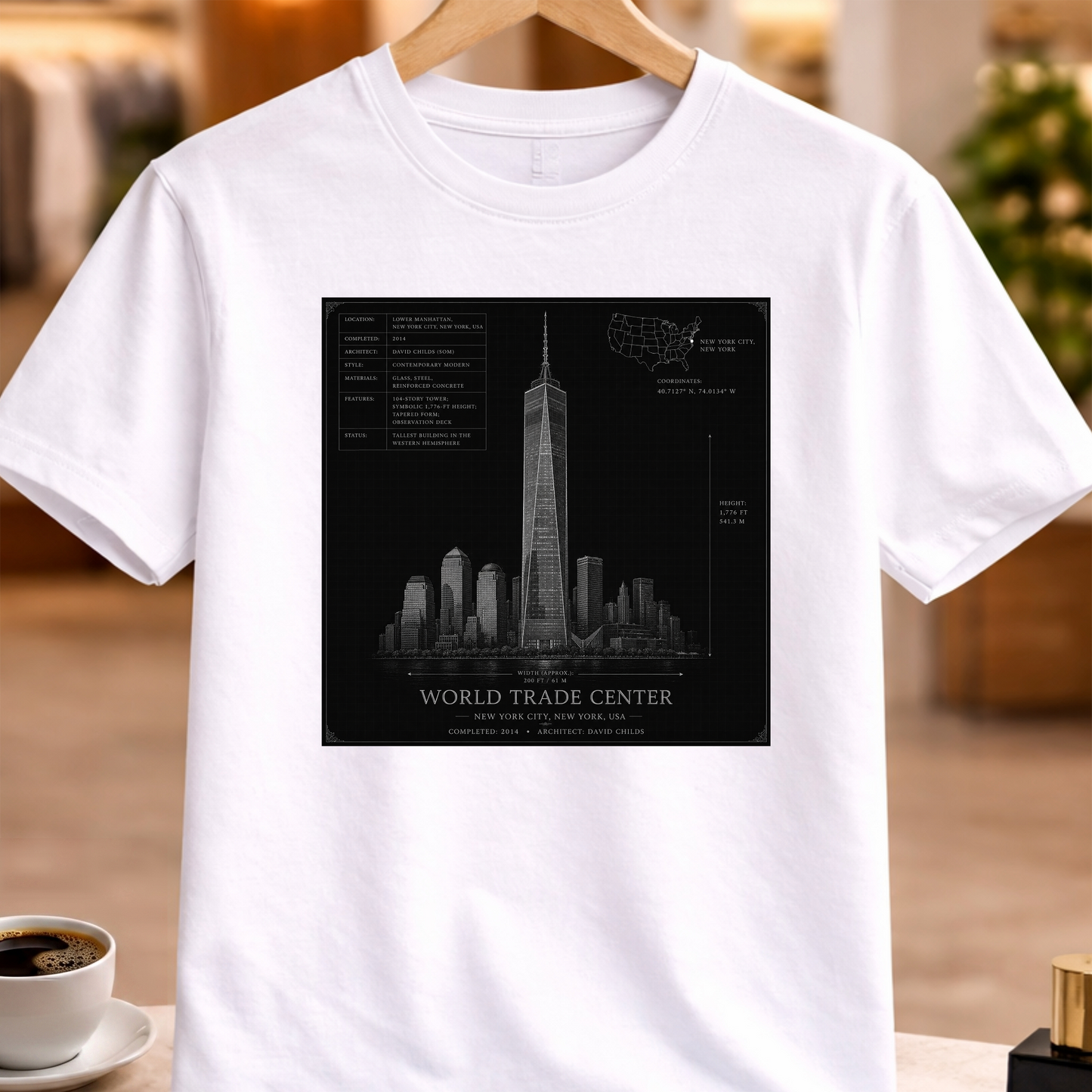 HERITAGE ARCHITECTURE WORLD TRADE CENTER TEE