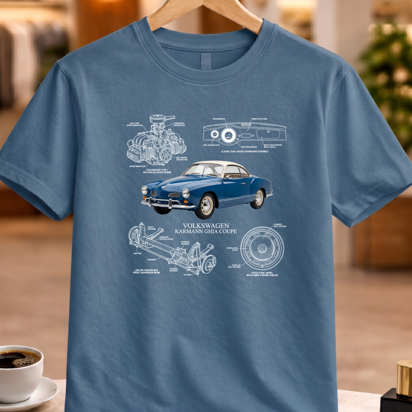 VOLKSWAGEN KARMANN GHIA COUPE T-SHIRT