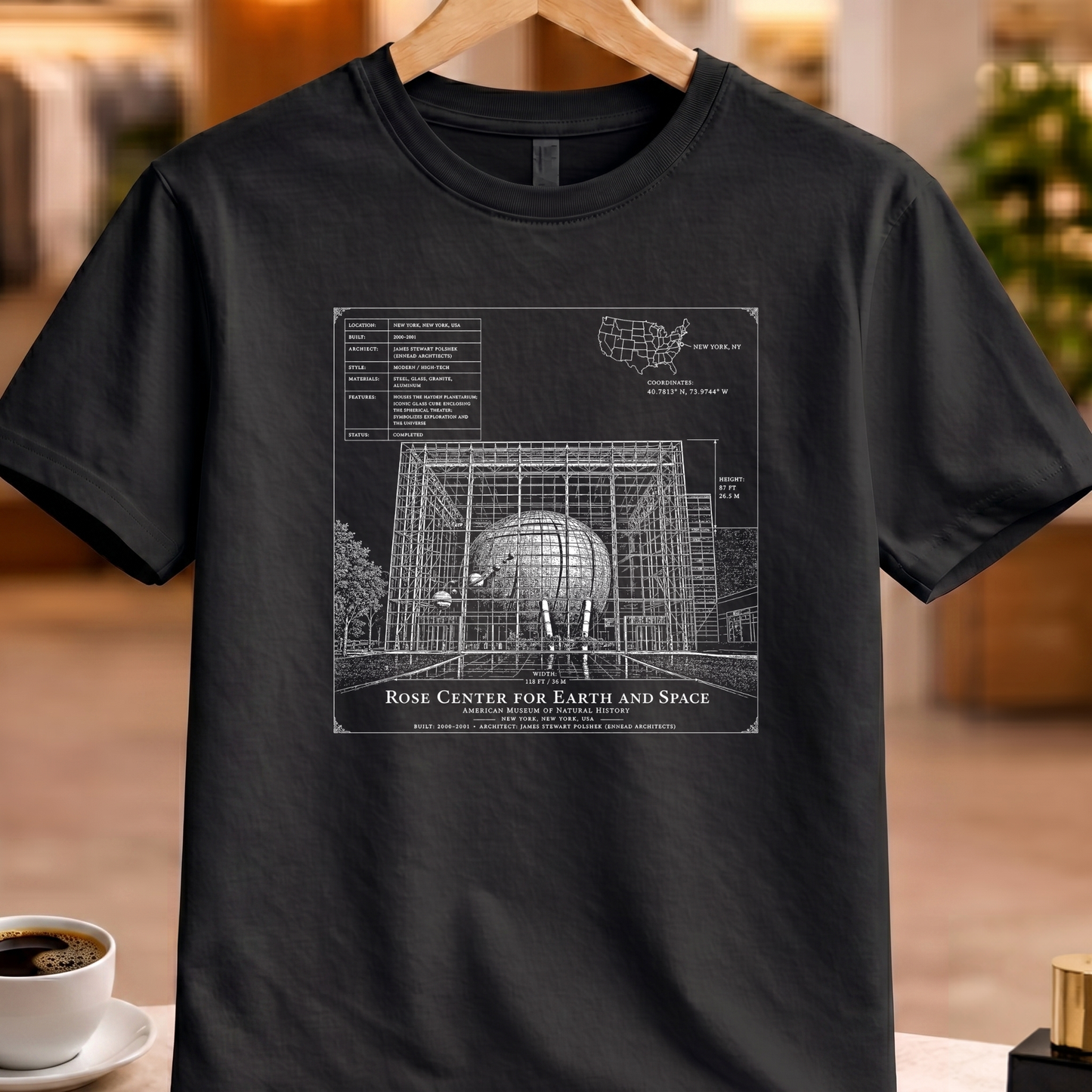 ROSE CENTER FOR EARTH AND SPACE T-SHIRT