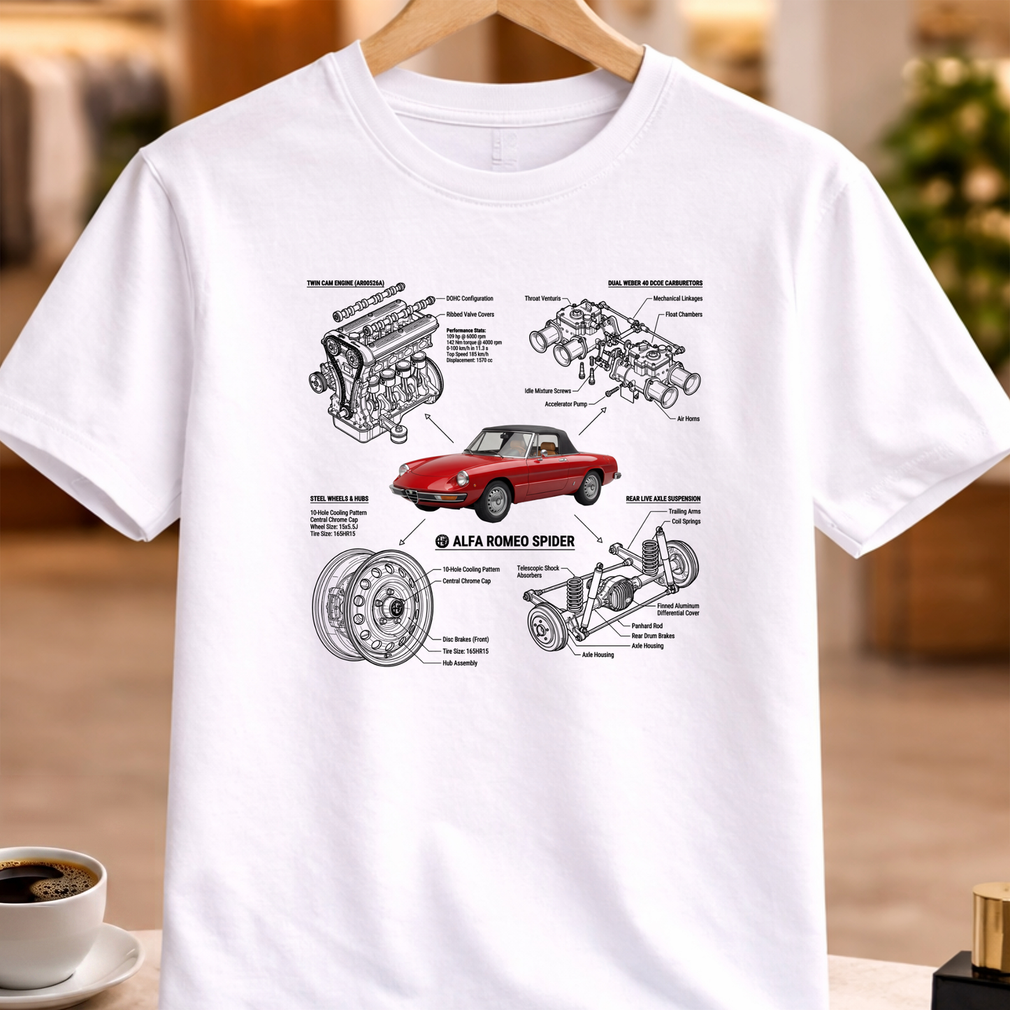 ALFA ROMEO SPIDER T-SHIRT