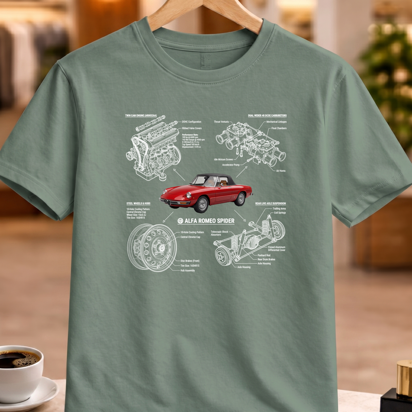 ALFA ROMEO SPIDER T-SHIRT