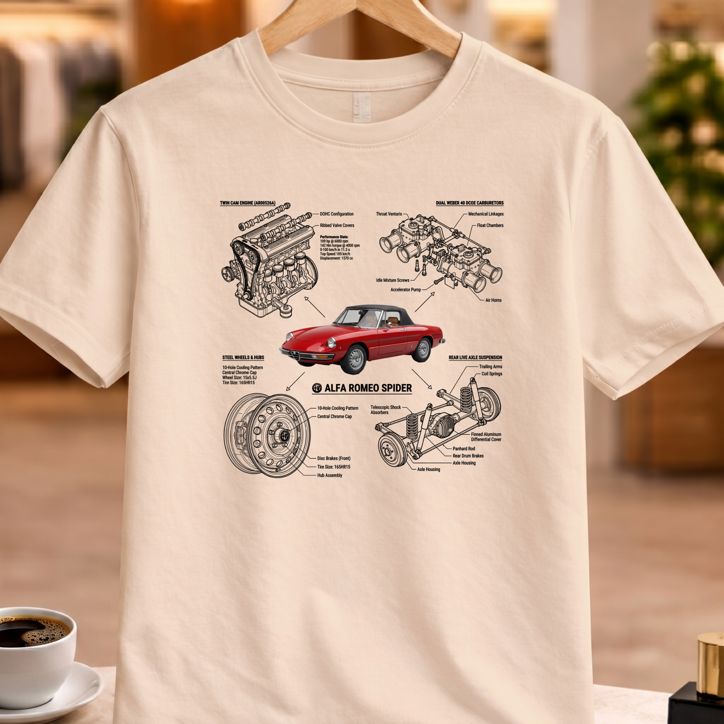 ALFA ROMEO SPIDER T-SHIRT