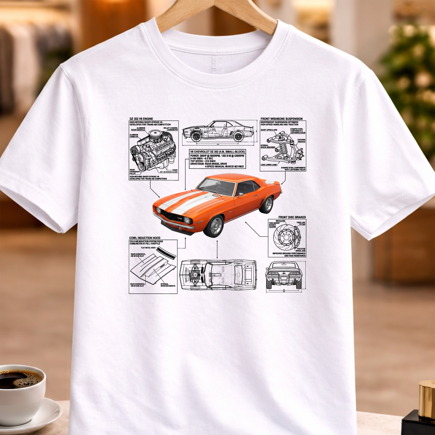 CHEVROLET CAMARO Z28 1969 T-SHIRT