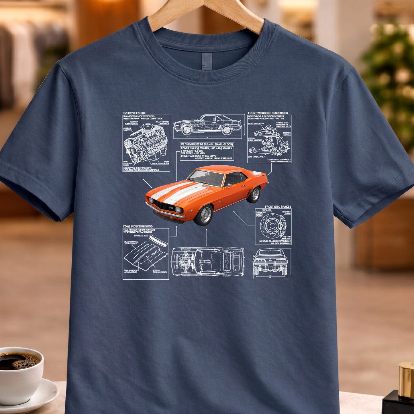 CHEVROLET CAMARO Z28 1969 T-SHIRT