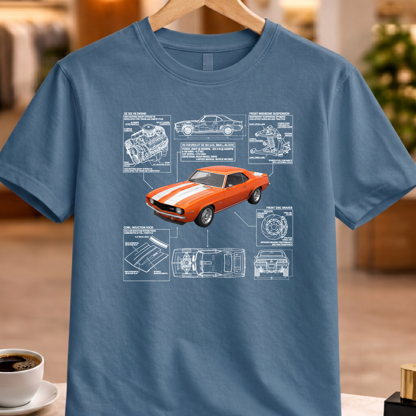 CHEVROLET CAMARO Z28 1969 T-SHIRT
