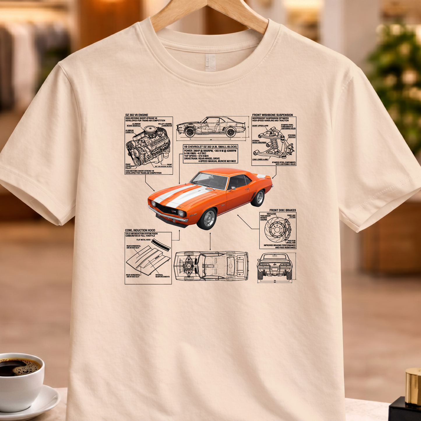 CHEVROLET CAMARO Z28 1969 T-SHIRT