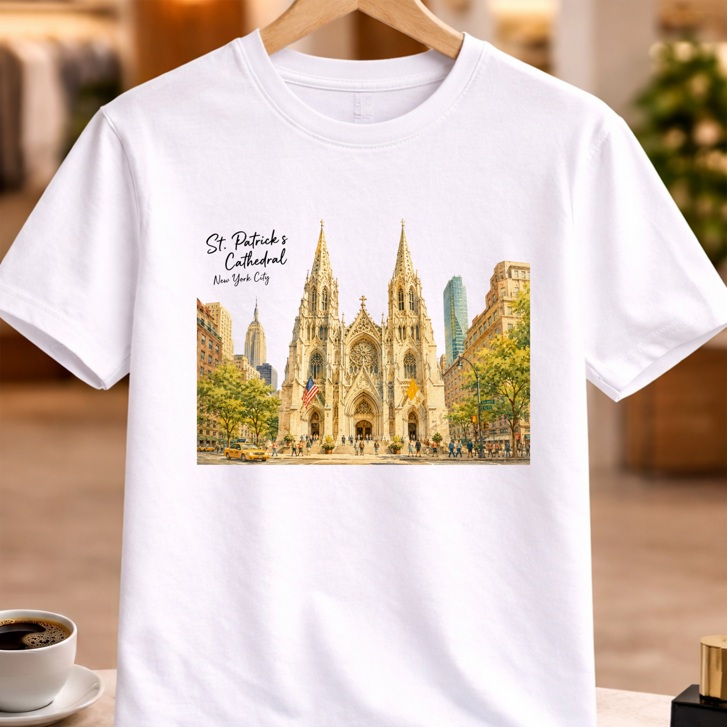 ST. PATRICK'S CATHEDRAL IN NYC ART TEE
