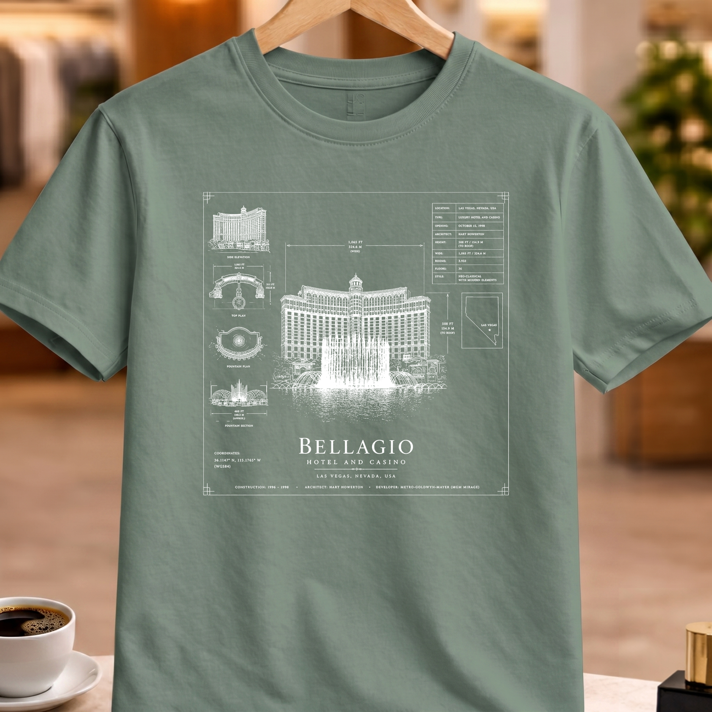 BELLAGIO HOTEL AND CASINO TECHNICAL TEE