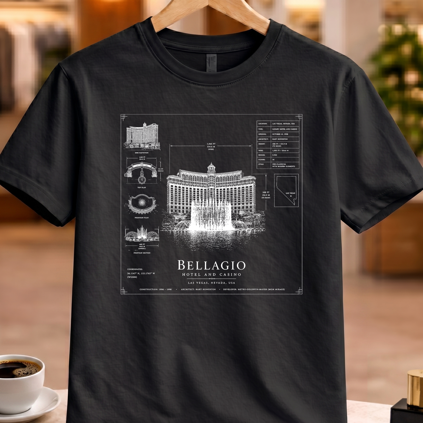 BELLAGIO HOTEL AND CASINO TECHNICAL TEE
