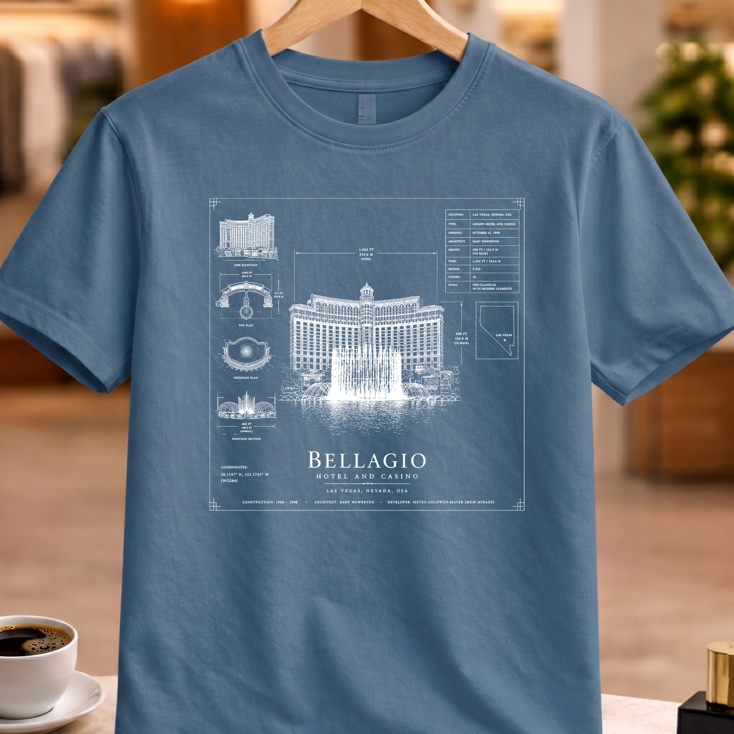 BELLAGIO HOTEL AND CASINO TECHNICAL TEE
