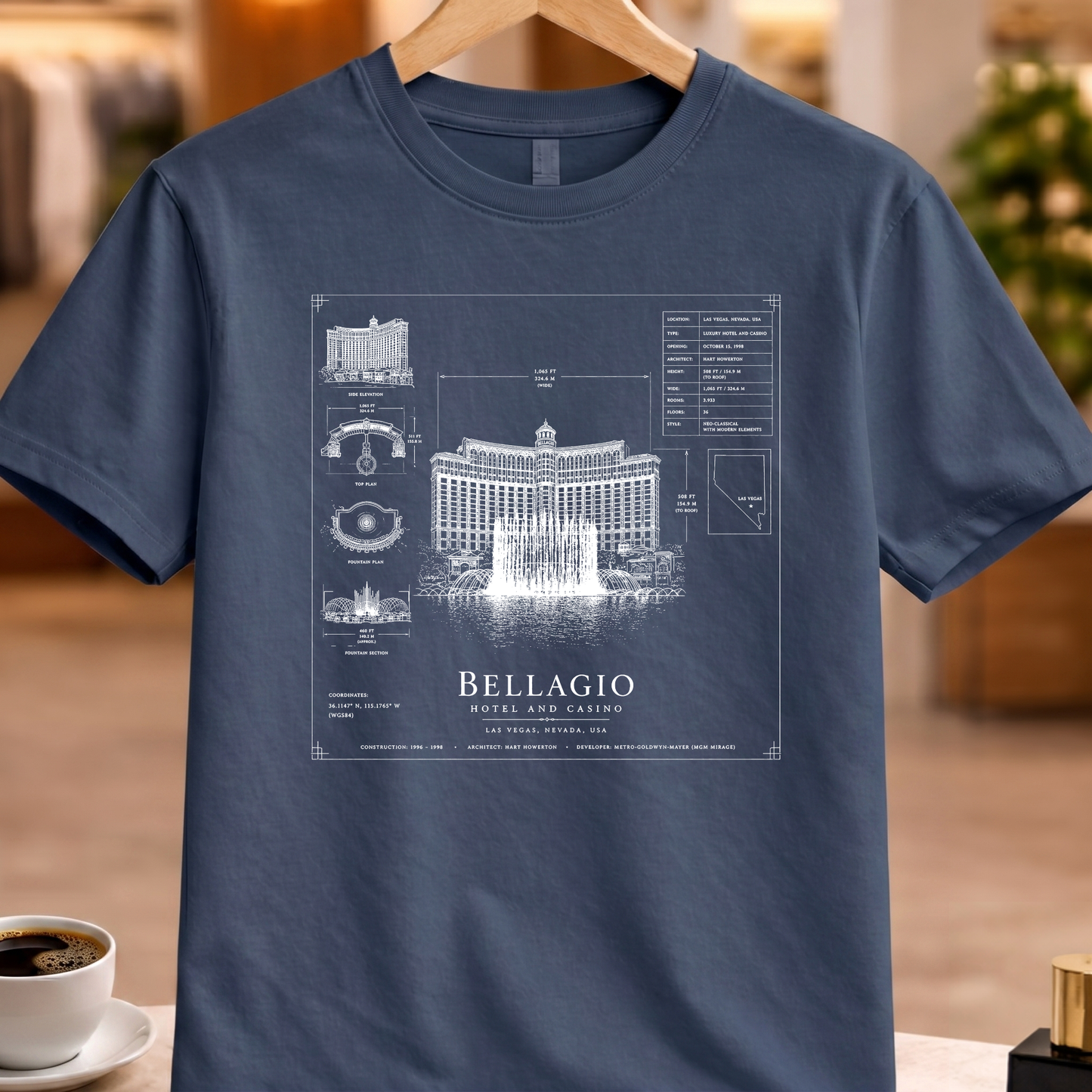 BELLAGIO HOTEL AND CASINO TECHNICAL TEE