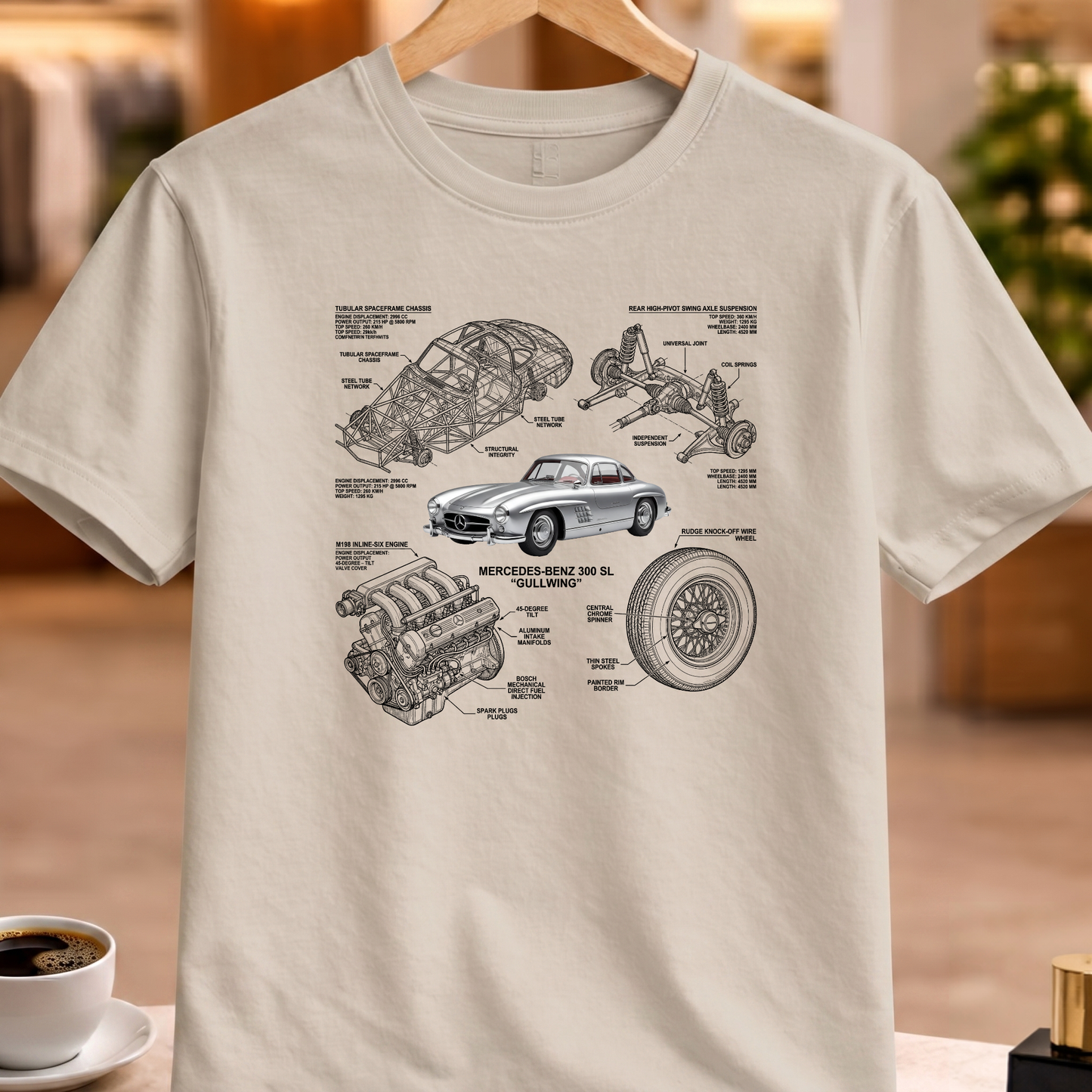 MERCEDES-BENZ 300 SL GULLWING T-SHIRT