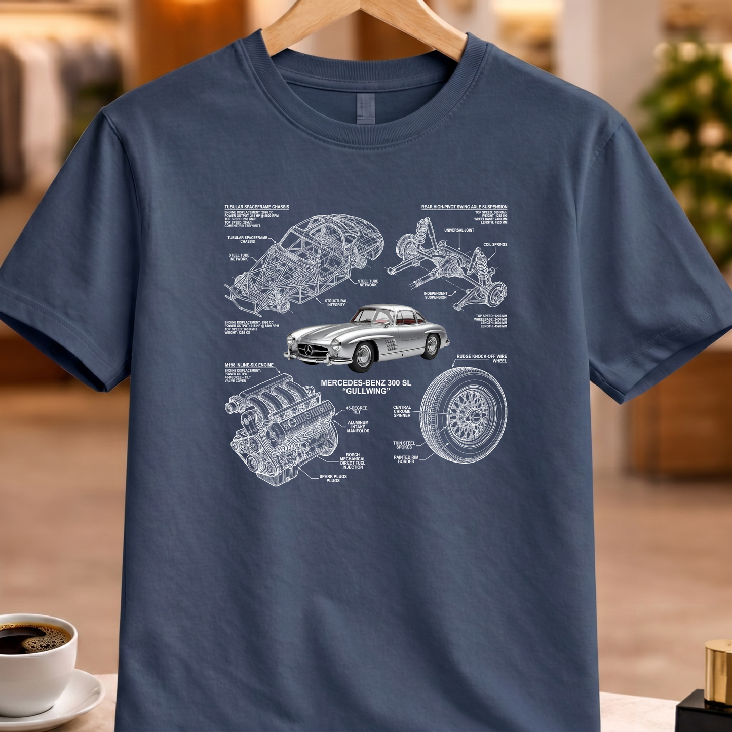 MERCEDES-BENZ 300 SL GULLWING T-SHIRT