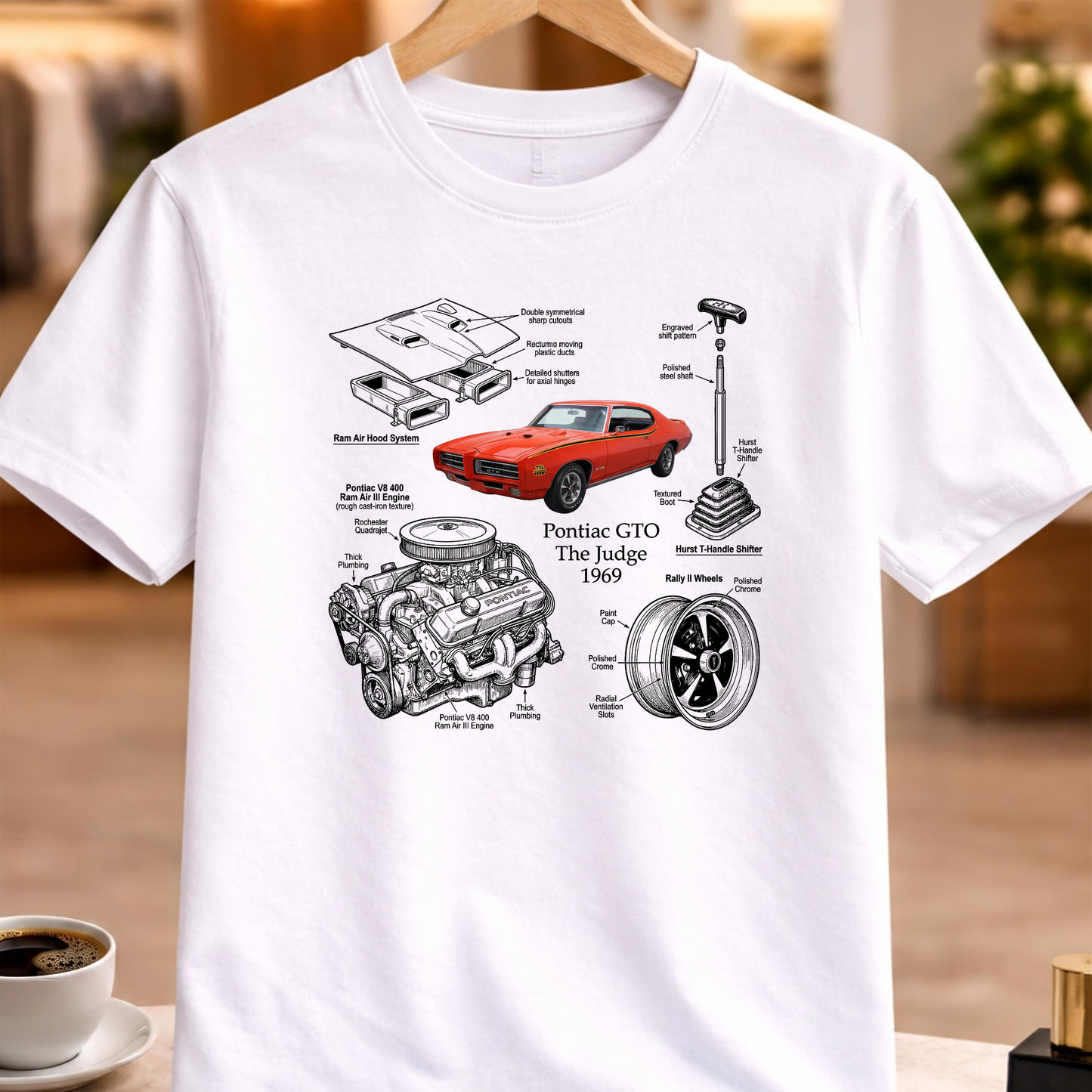 PONTIAC GTO THE JUDGE 1969 T-SHIRT