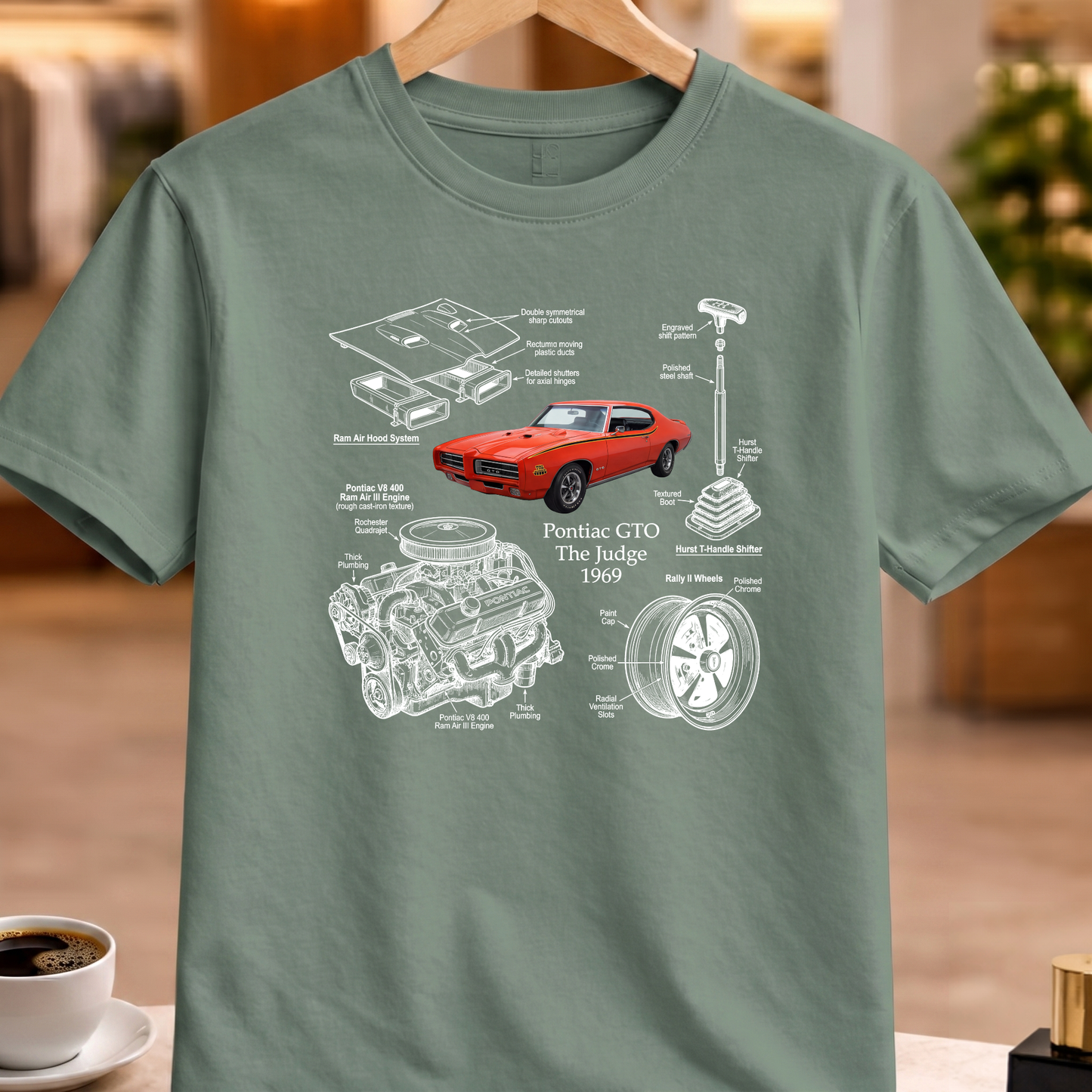 PONTIAC GTO THE JUDGE 1969 T-SHIRT