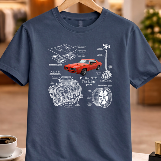 PONTIAC GTO THE JUDGE 1969 T-SHIRT