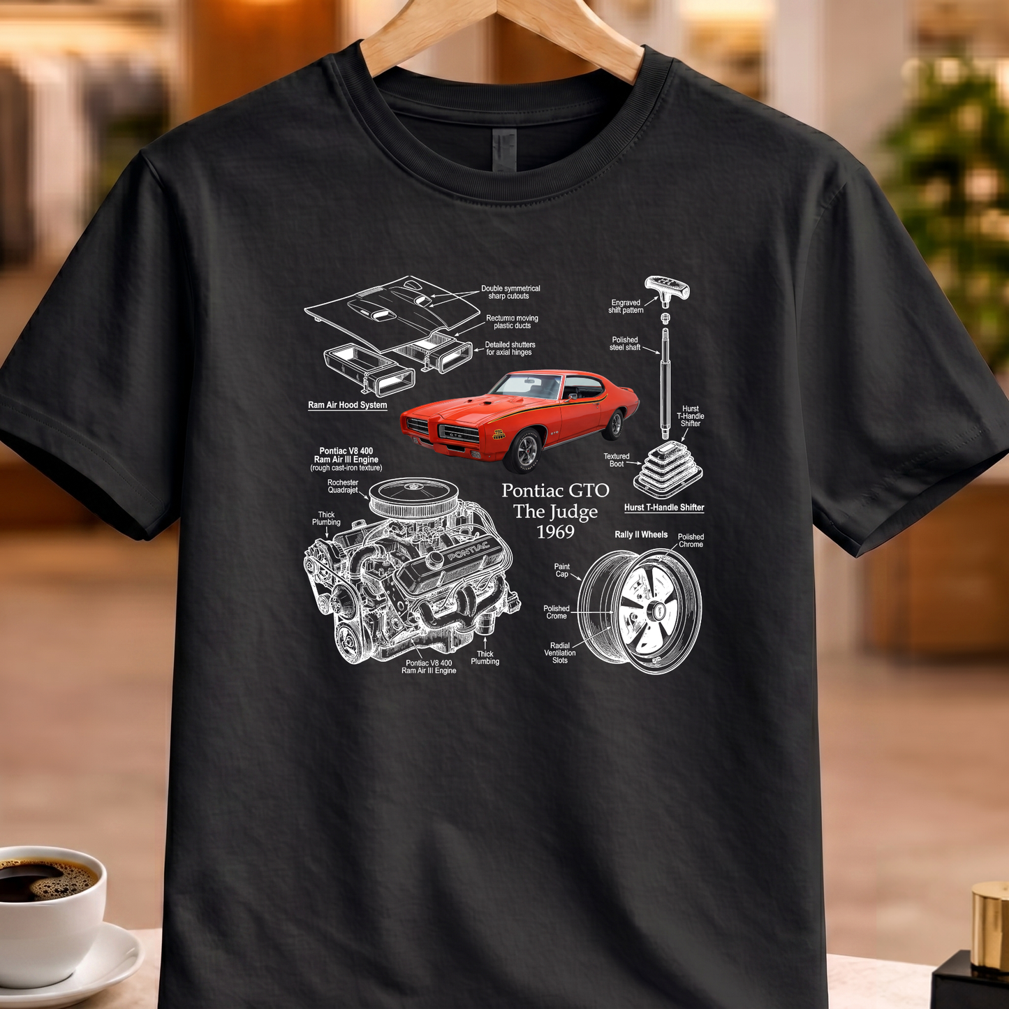 PONTIAC GTO THE JUDGE 1969 T-SHIRT