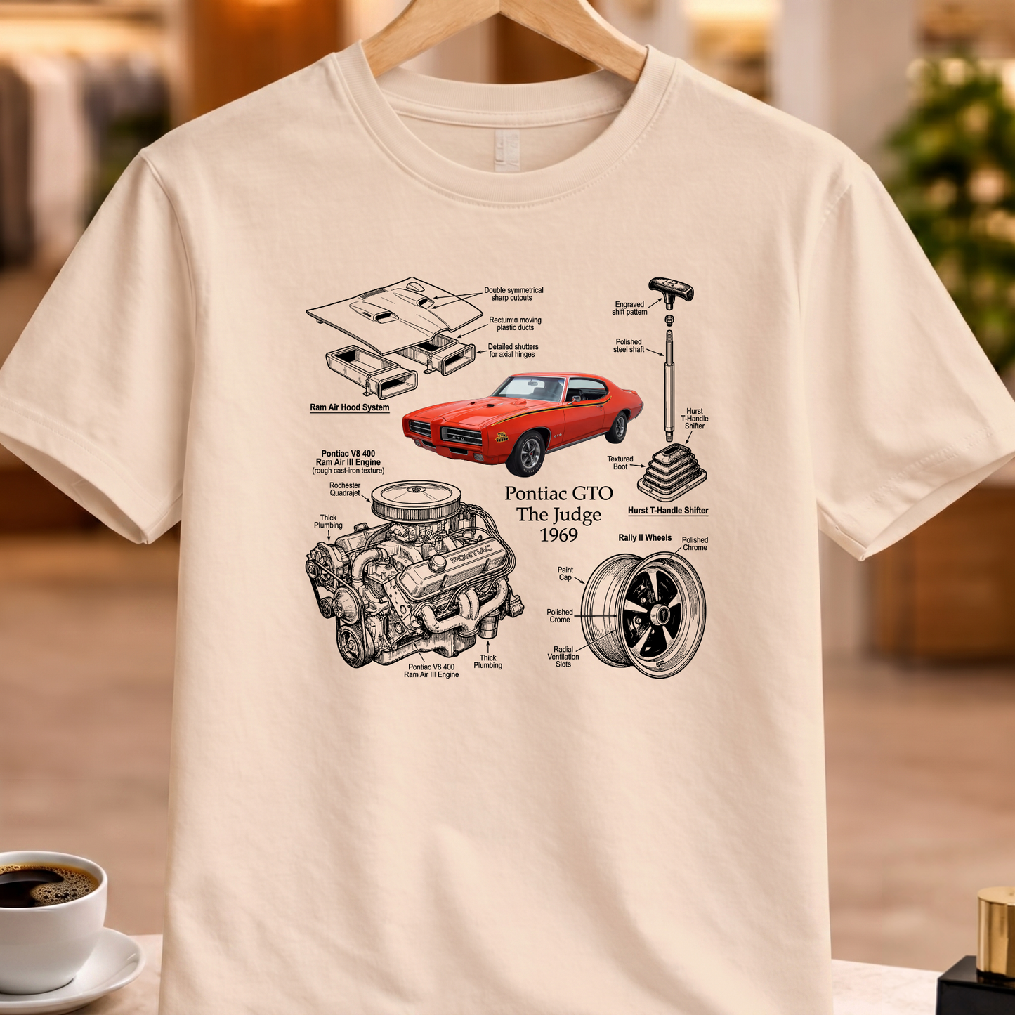 PONTIAC GTO THE JUDGE 1969 T-SHIRT