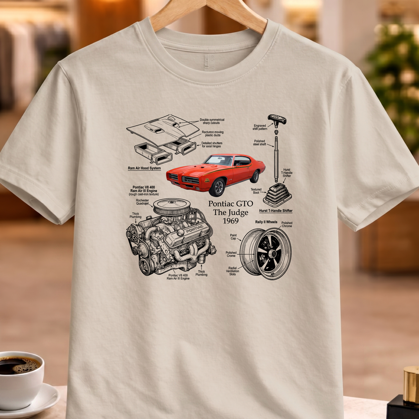 PONTIAC GTO THE JUDGE 1969 T-SHIRT