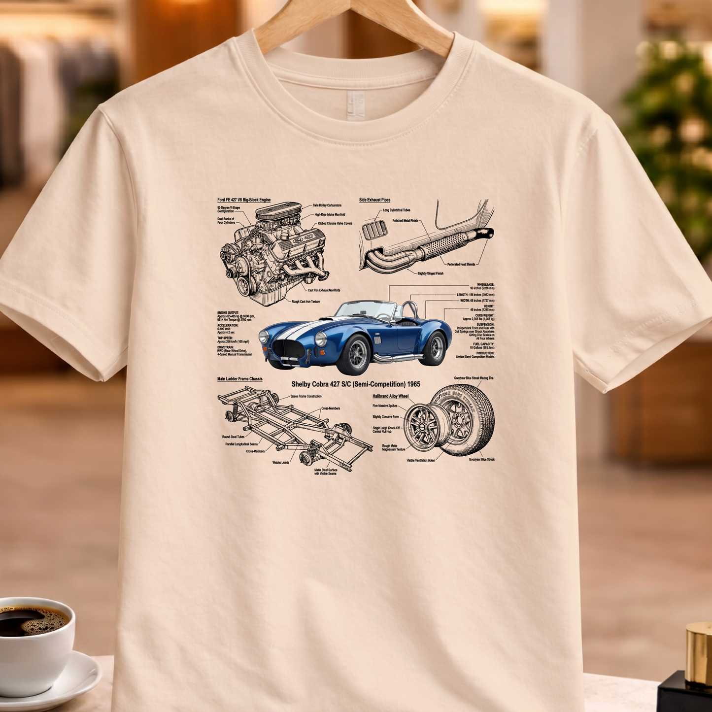 SHELBY COBRA 427 SC1965 T-SHIRT