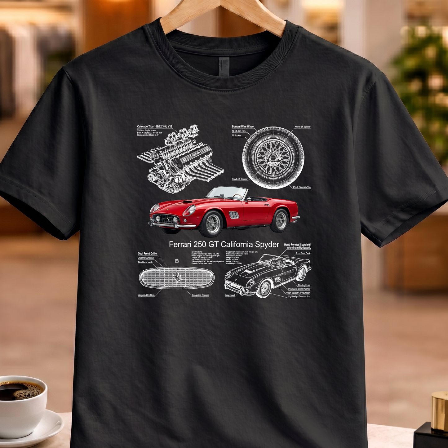 FERRARI 250 GT CALIFORNIA SPYDER T-SHIRT