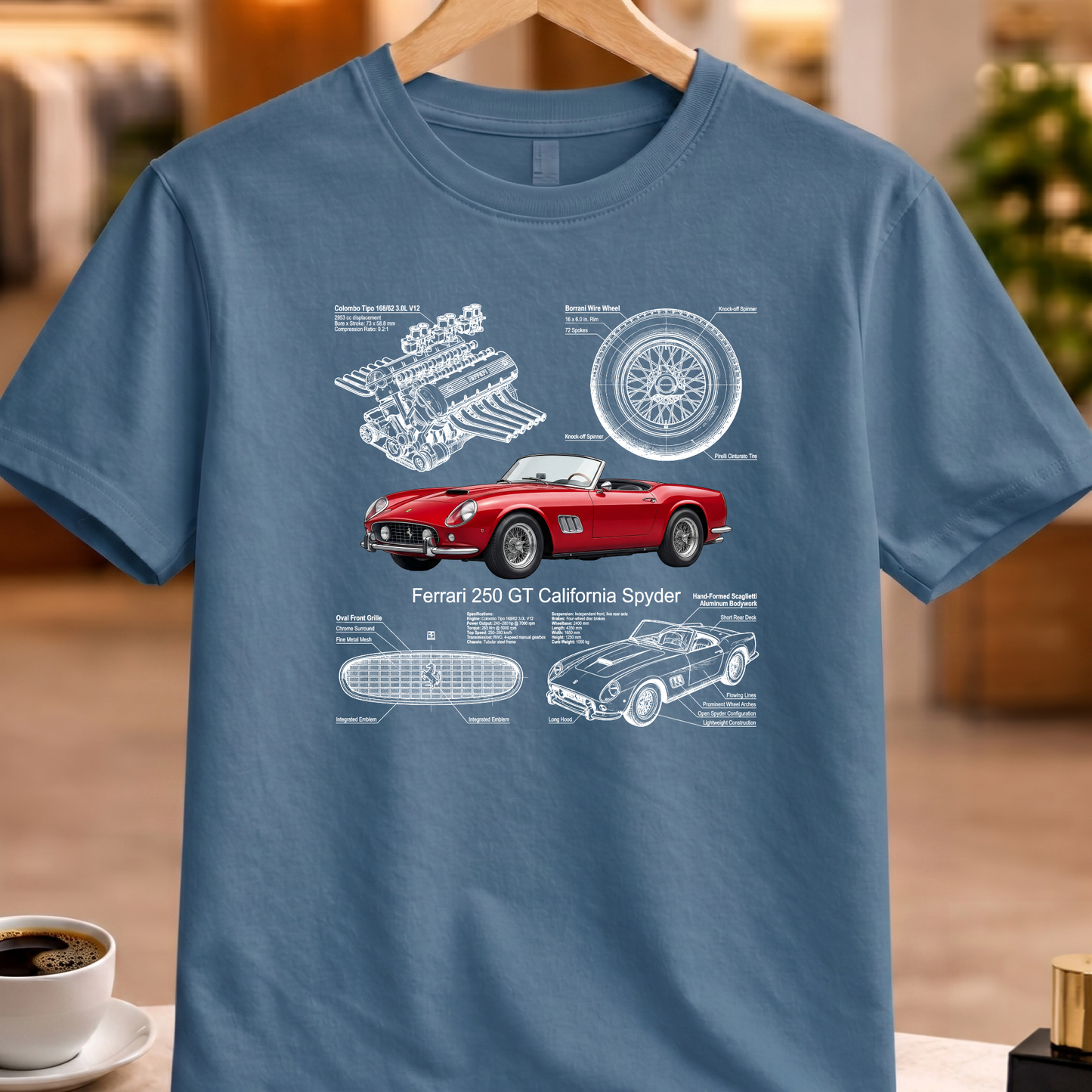 FERRARI 250 GT CALIFORNIA SPYDER T-SHIRT