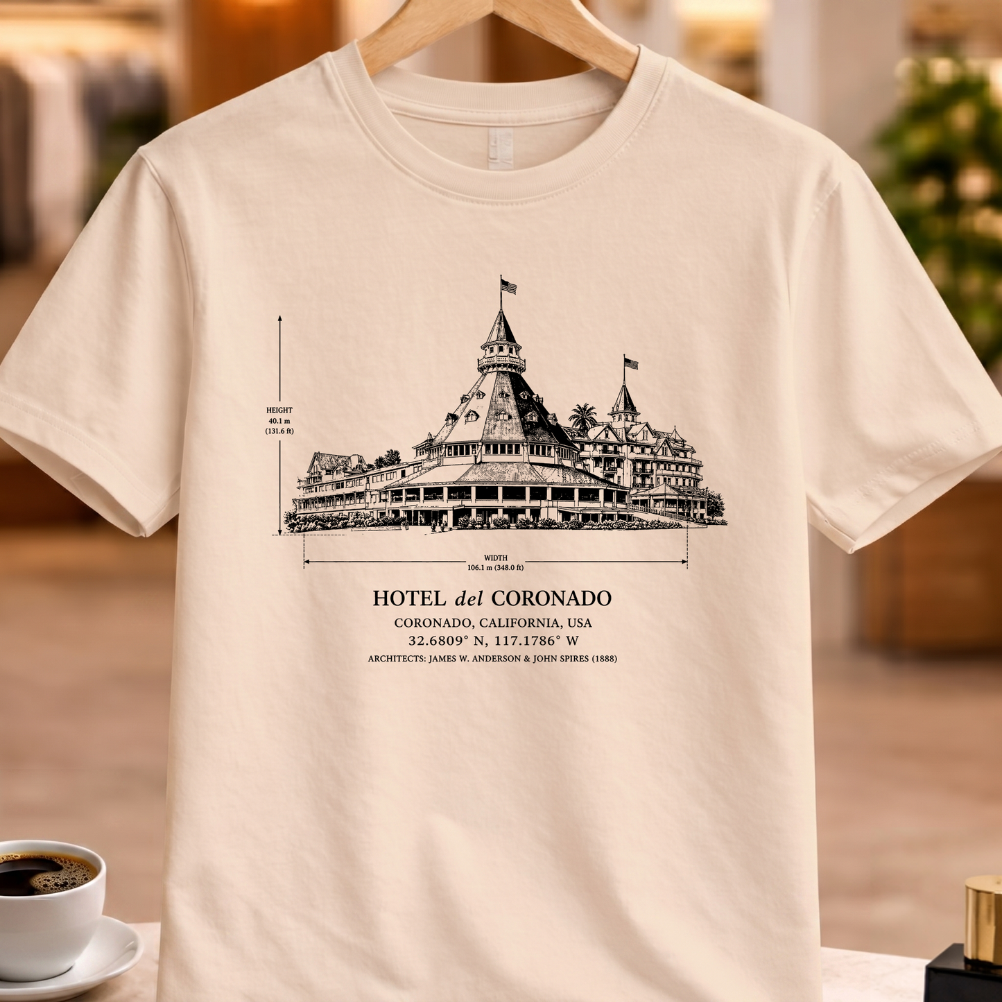 HOTEL DEL CORONADO STRUCTURAL TEE