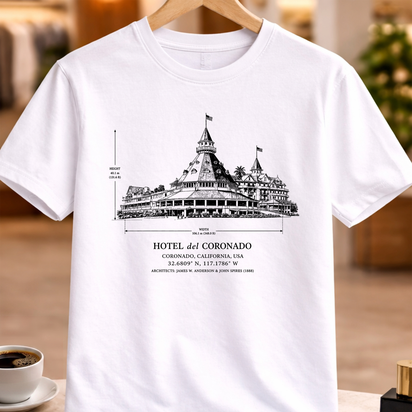HOTEL DEL CORONADO STRUCTURAL TEE