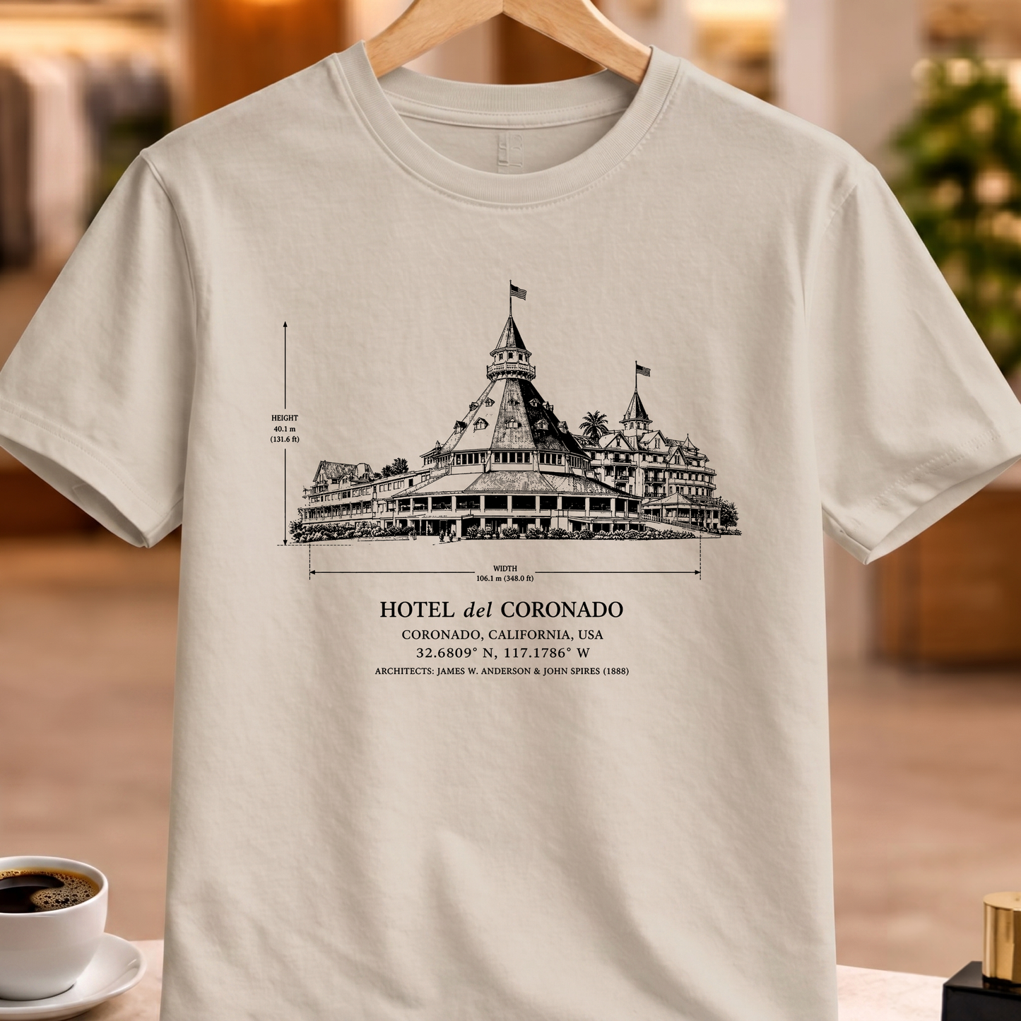 HOTEL DEL CORONADO STRUCTURAL TEE