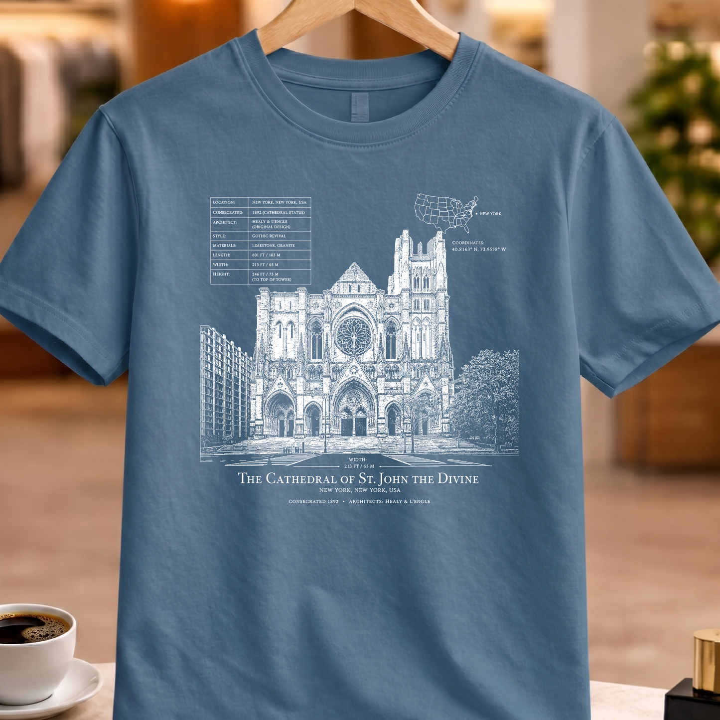 CATHEDRAL OF ST. JOHN THE DIVINE TECHNICAL TEE