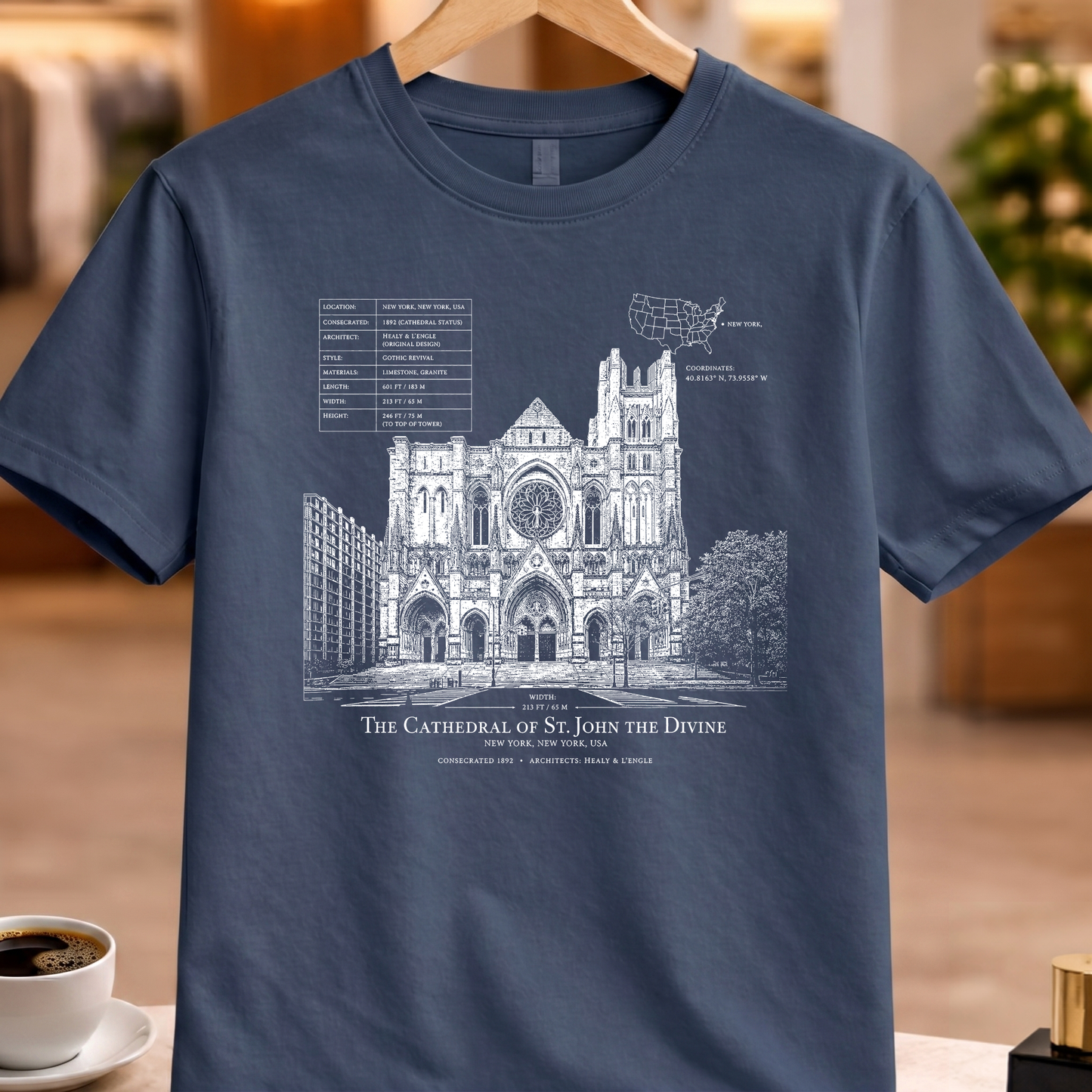 CATHEDRAL OF ST. JOHN THE DIVINE TECHNICAL TEE