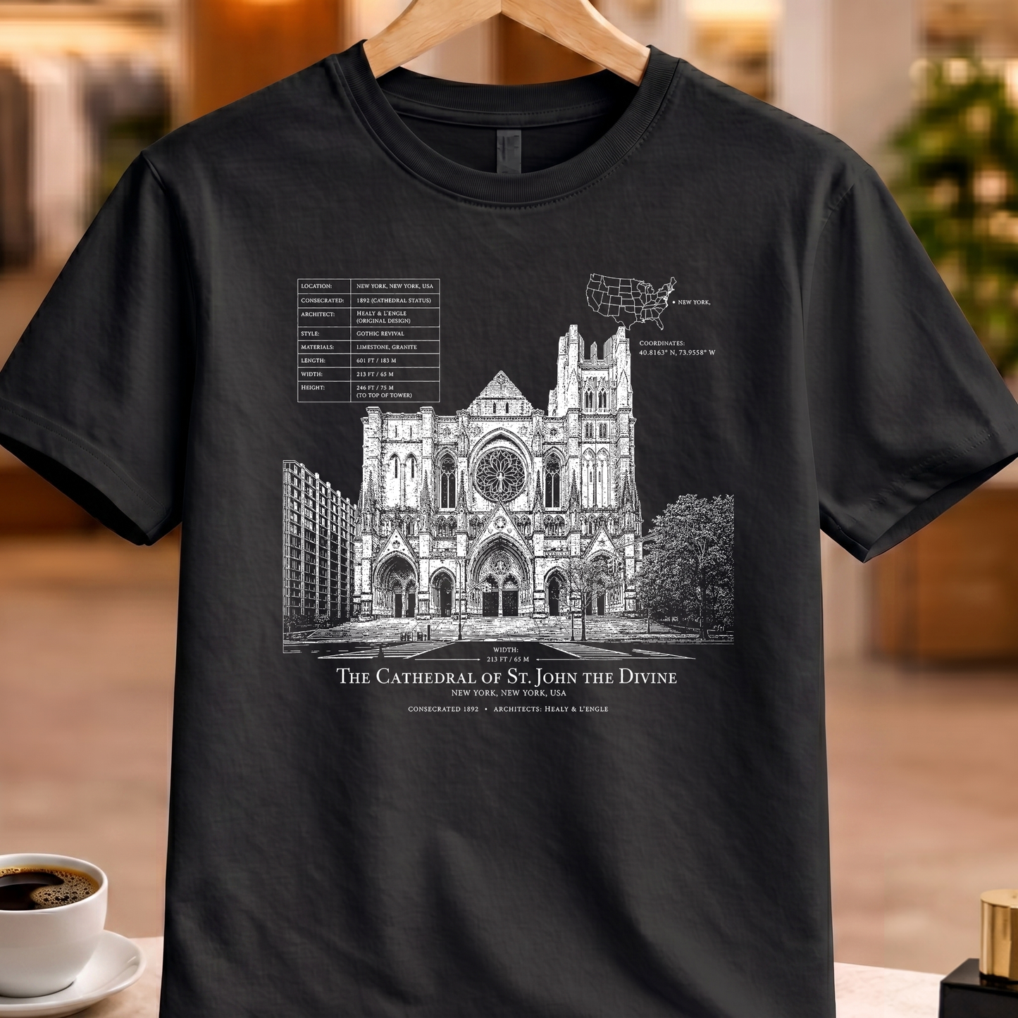 CATHEDRAL OF ST. JOHN THE DIVINE TECHNICAL TEE