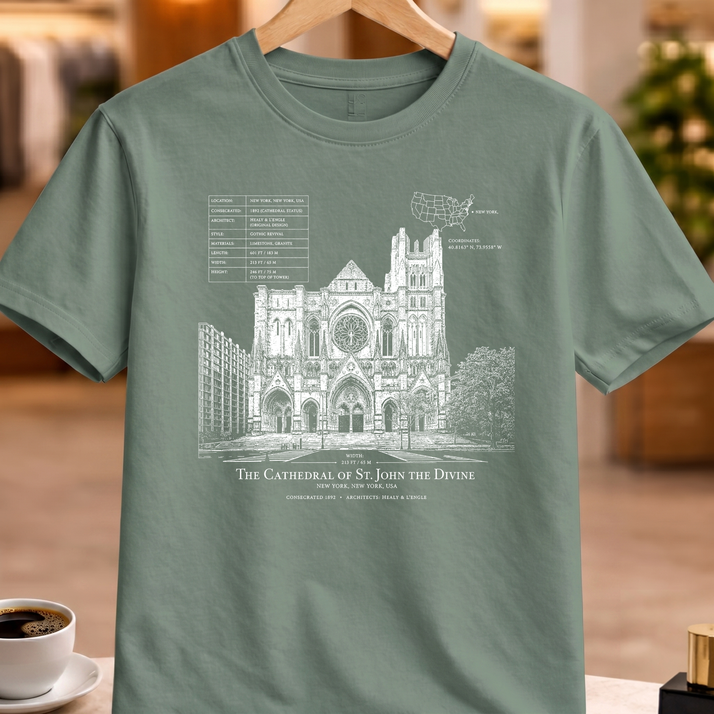 CATHEDRAL OF ST. JOHN THE DIVINE TECHNICAL TEE