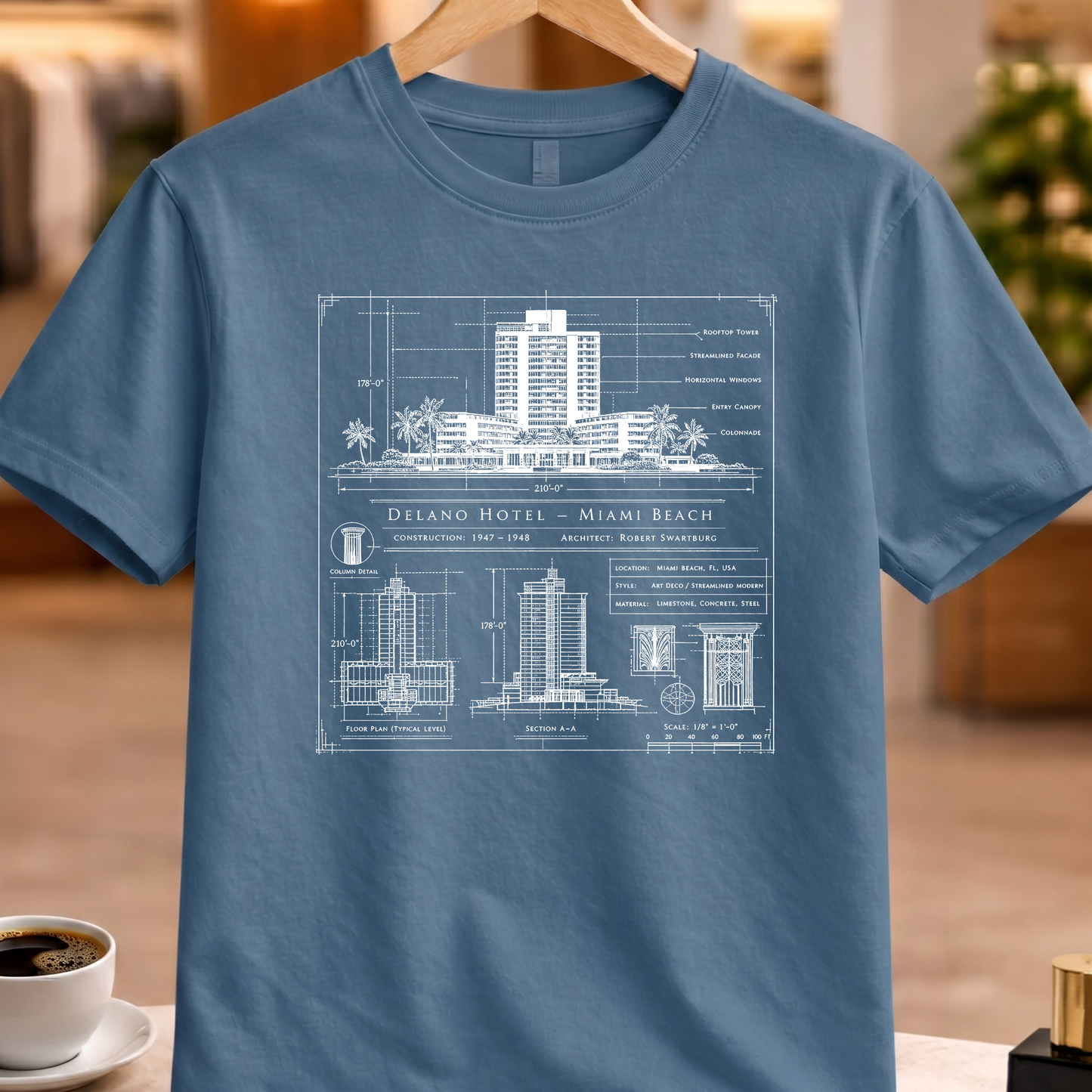 DELANO HOTEL TECHNICAL TEE