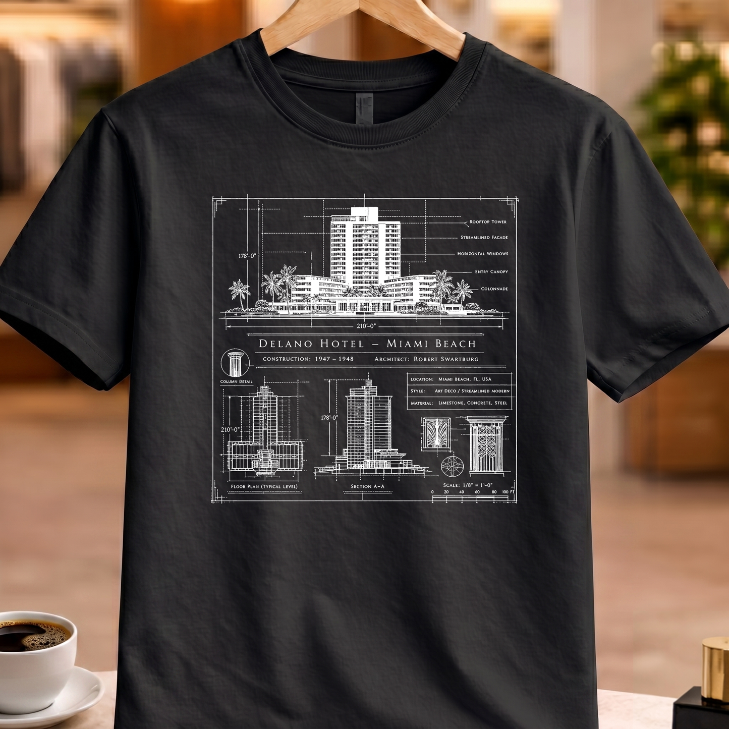 DELANO HOTEL TECHNICAL TEE