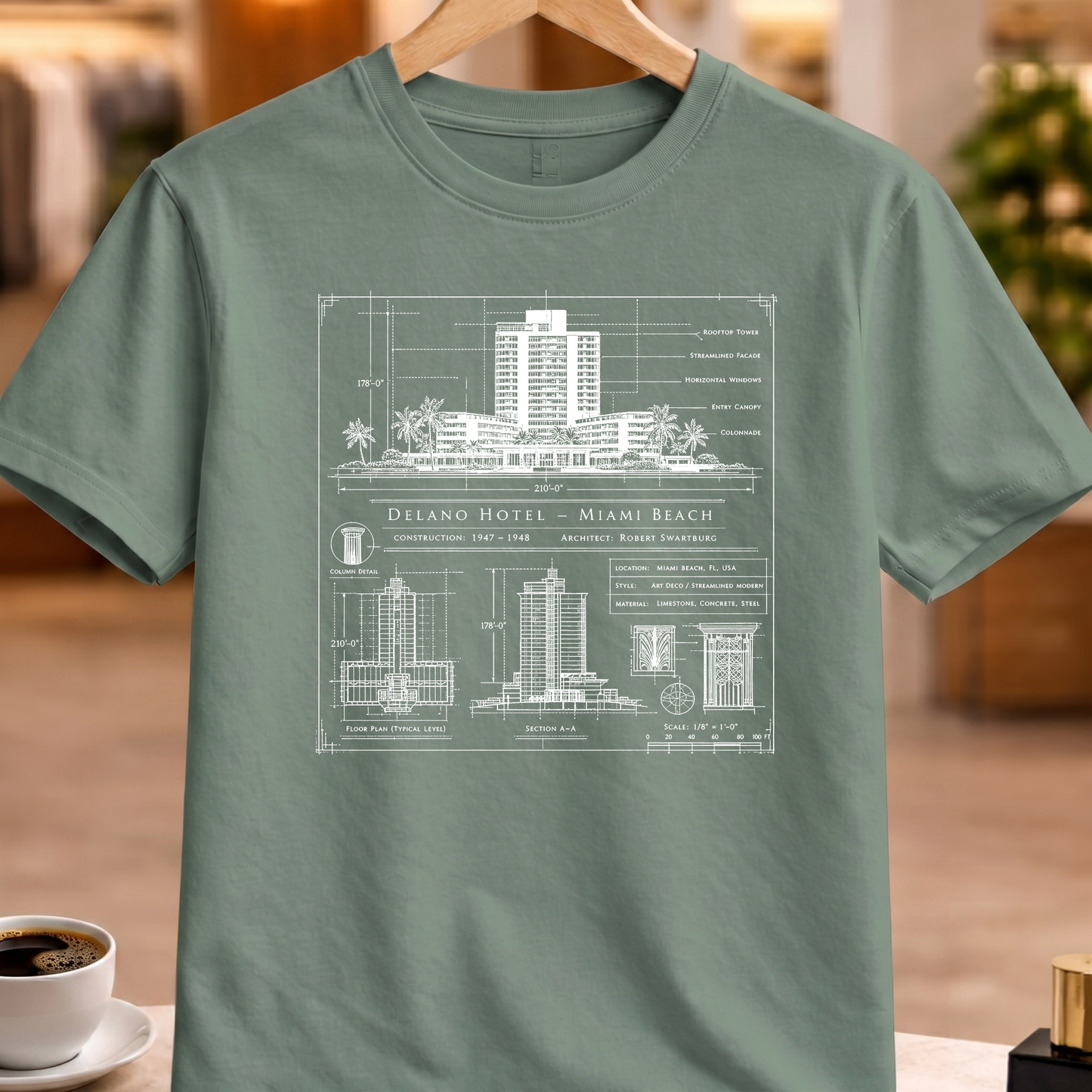 DELANO HOTEL TECHNICAL TEE