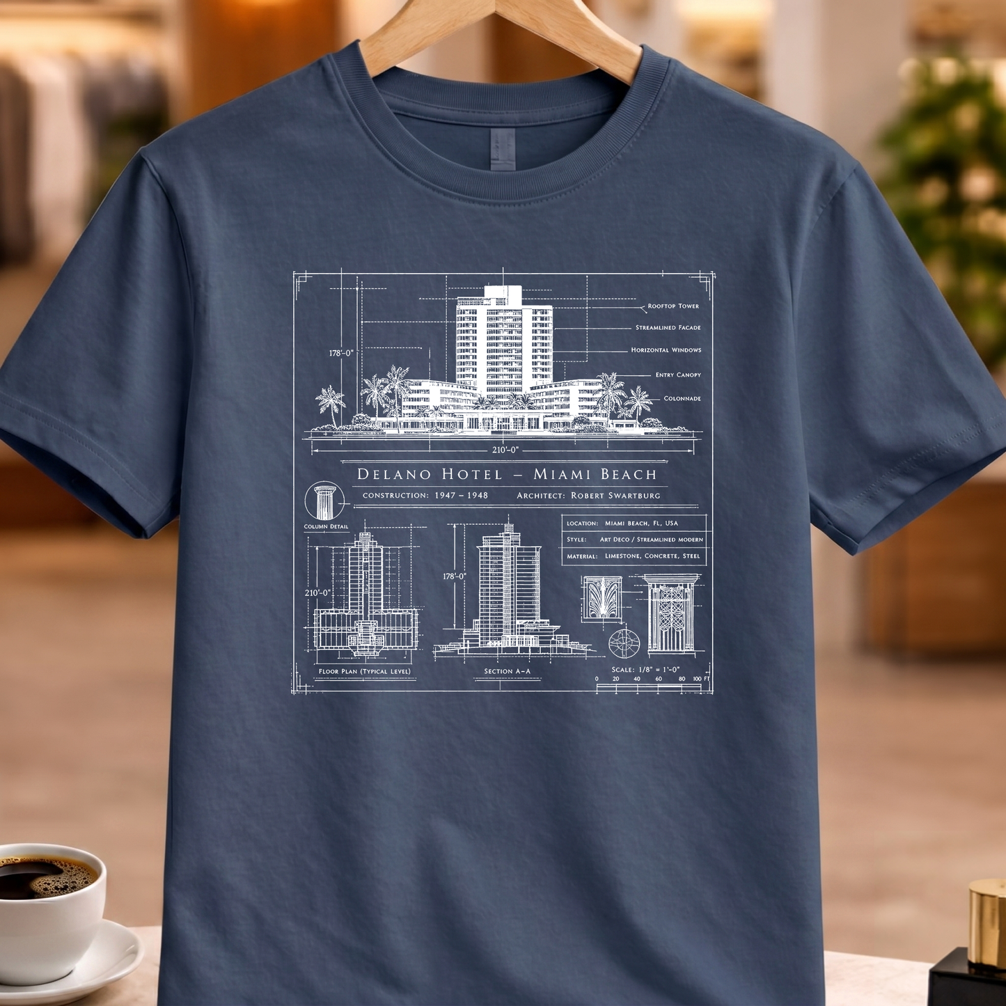 DELANO HOTEL TECHNICAL TEE