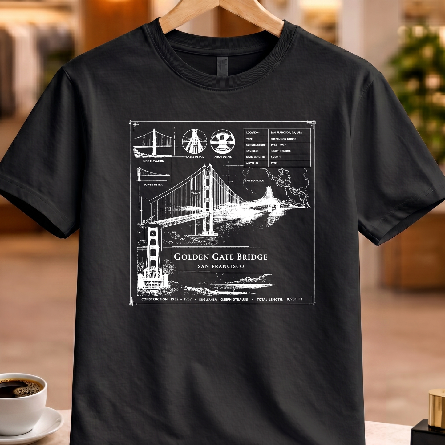 GOLDEN GATE BRIDGE TECHNICAL TEE