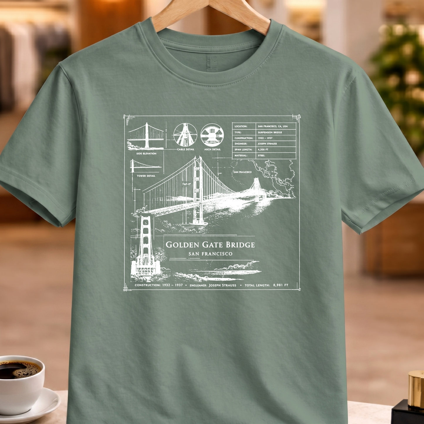 GOLDEN GATE BRIDGE TECHNICAL TEE