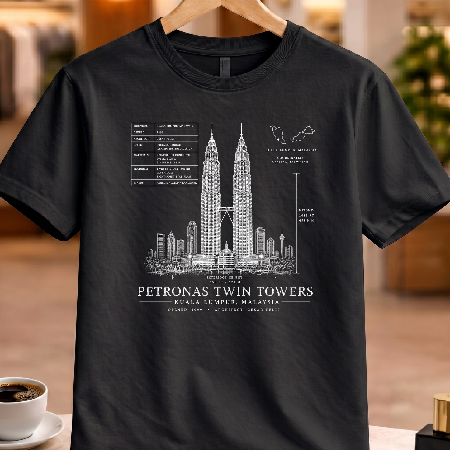 PETRONAS TWIN TOWERS TECHNICAL TEE