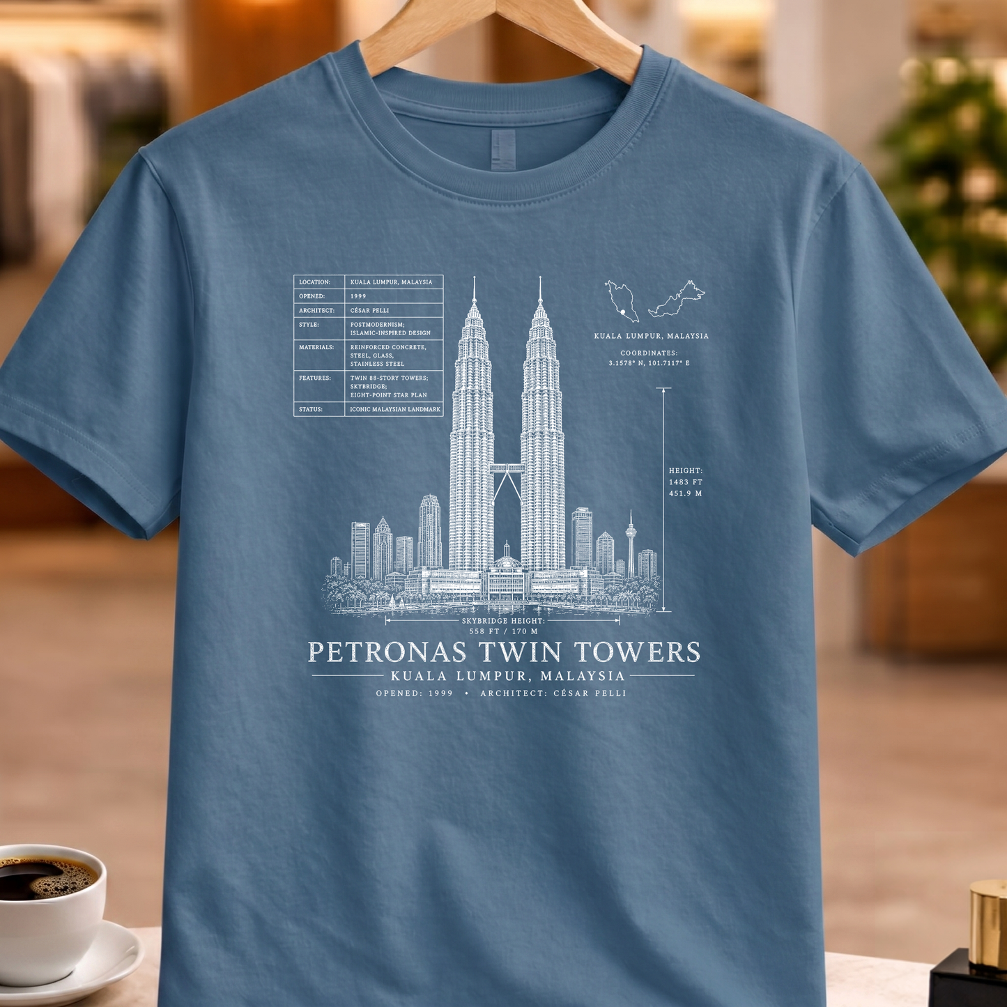 PETRONAS TWIN TOWERS TECHNICAL TEE