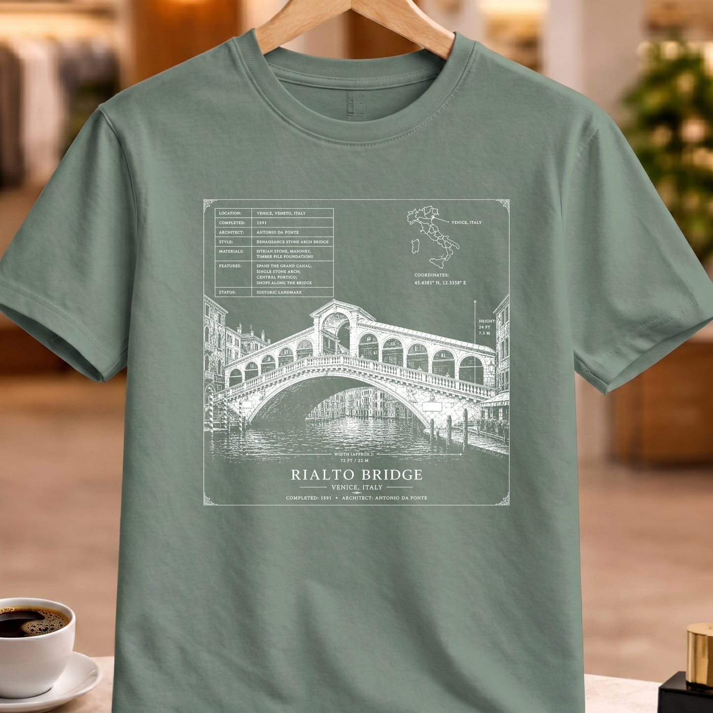 RIALTO BRIDGE TECHNICAL TEE