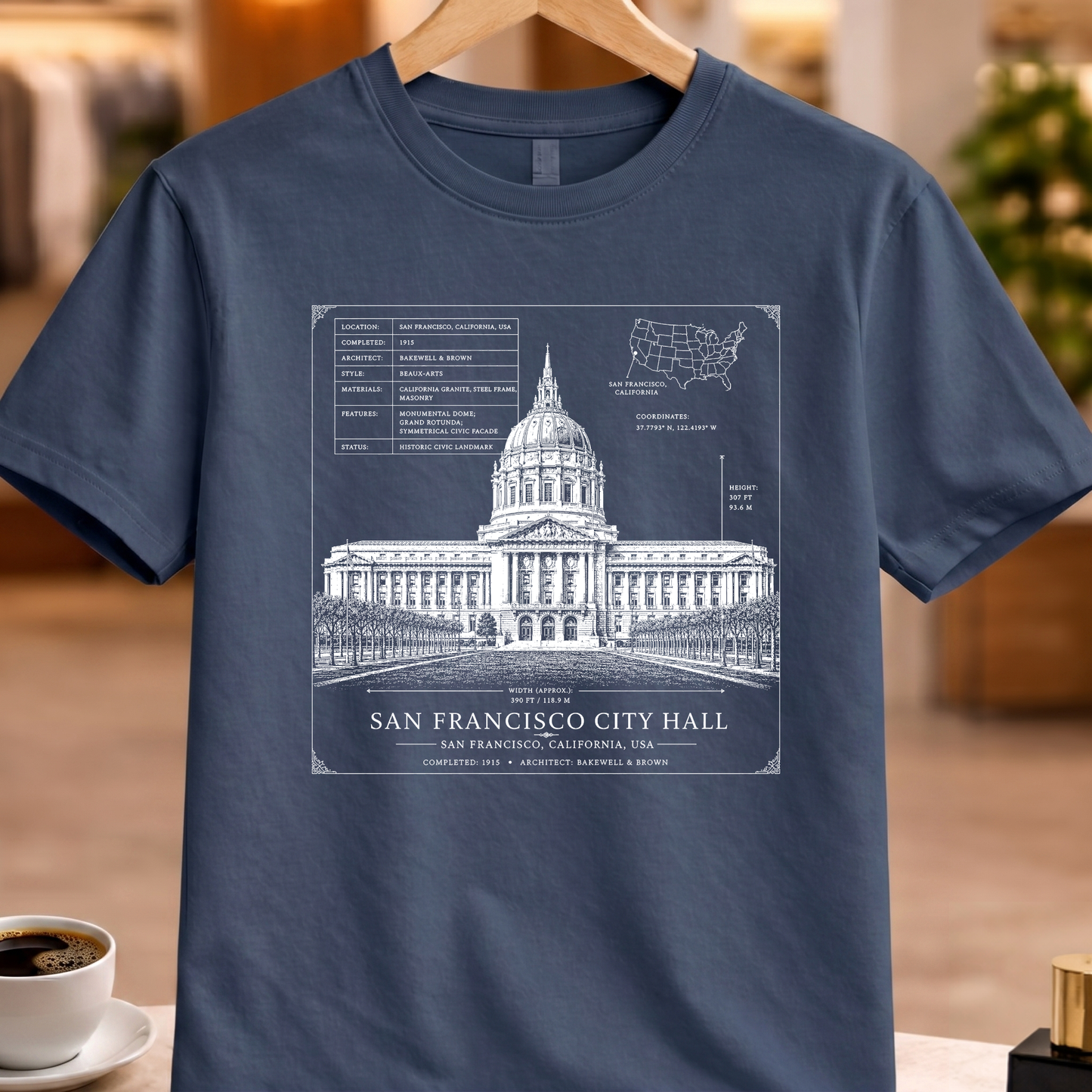 SAN FRANCISCO CITY HALL TECHNICAL TEE